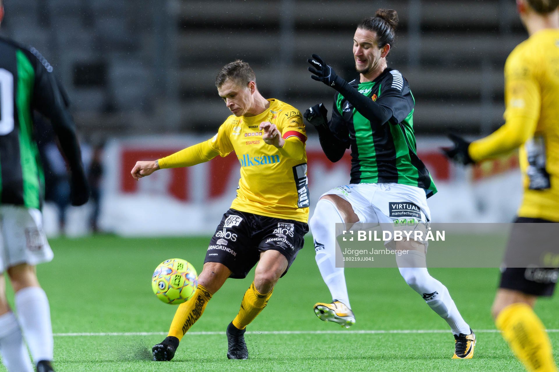 Elfsborgs Samuel Holmén och GAIS Jonas Lindberg