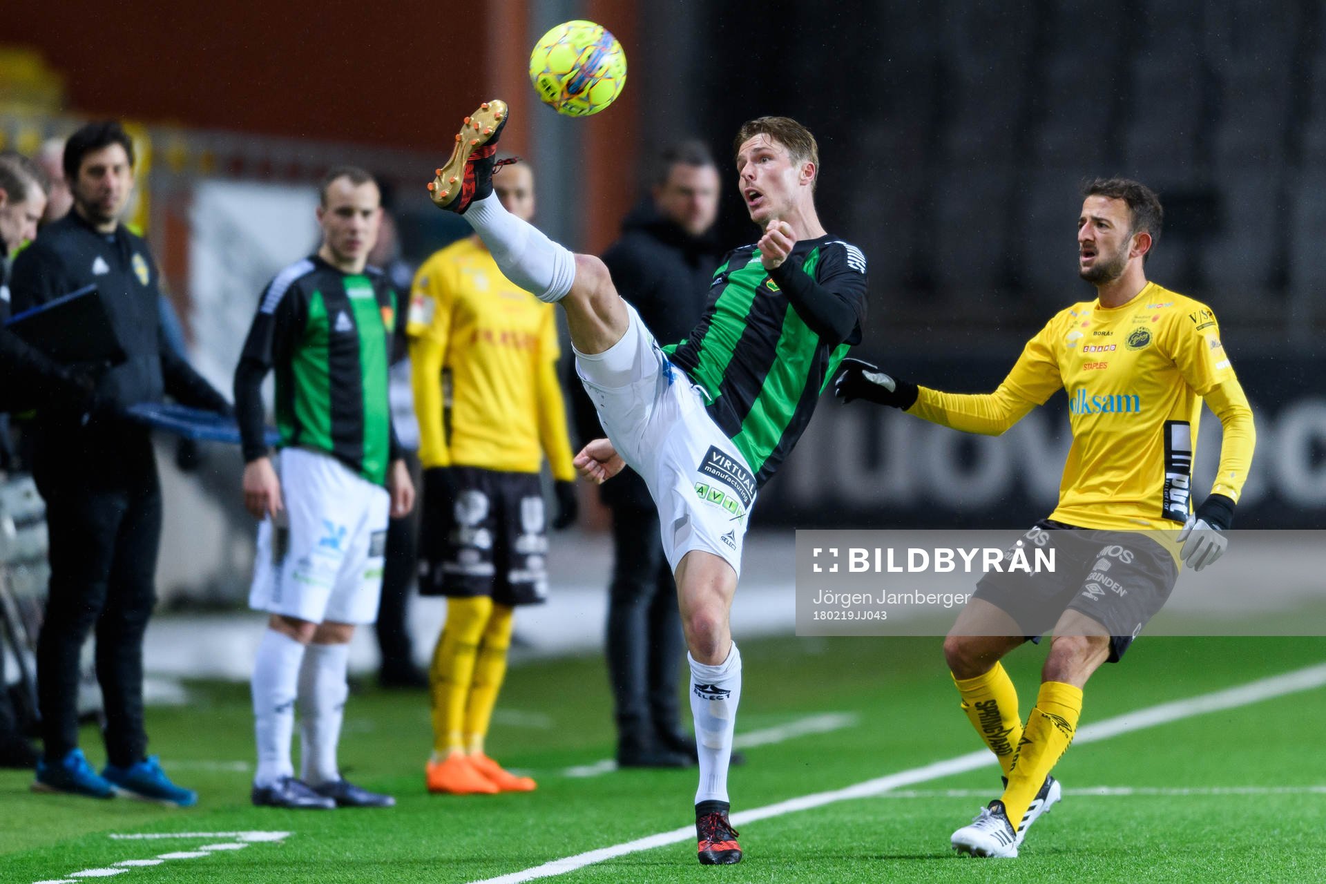 GAIS Marcus Bergholtz och Elfsborgs Robert Gojani