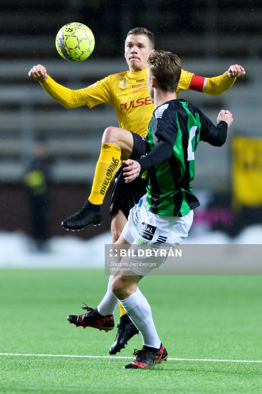 Elfsborgs Samuel Holmén och GAIS Marcus Bergholtz