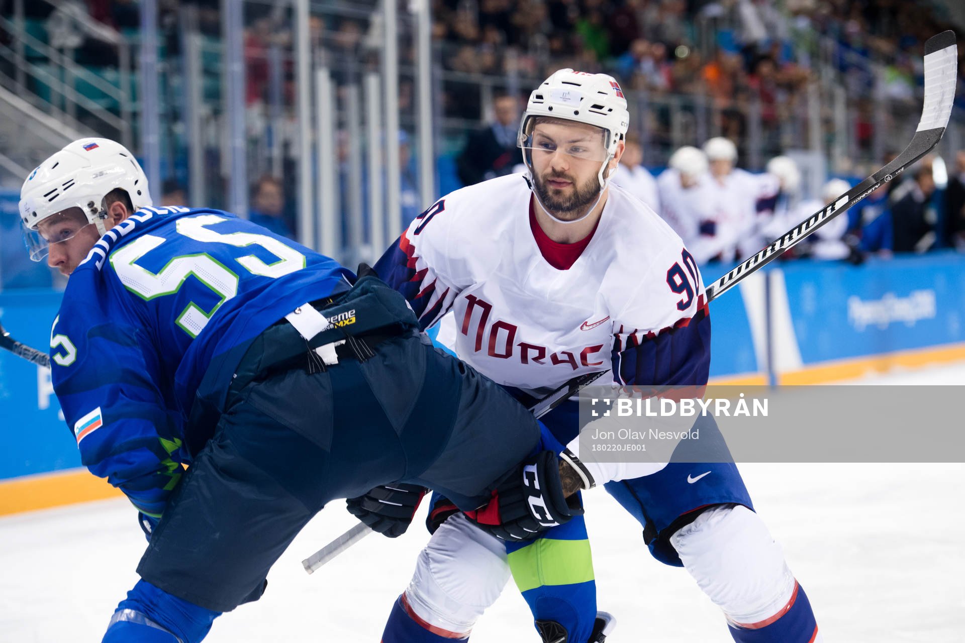 Robert Sabolic of Slovenia and Daniel Sørvik of Norway in