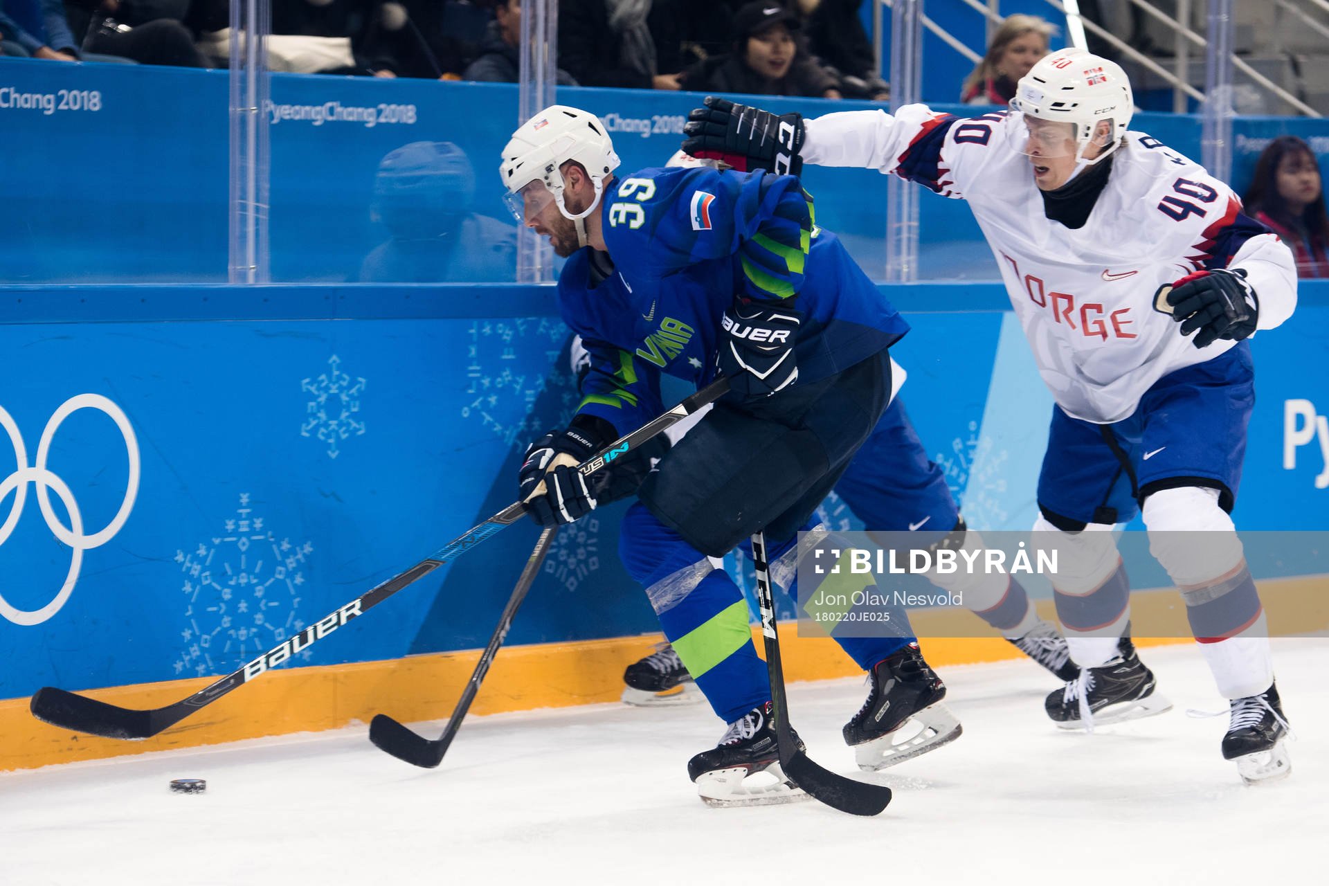 Jan Mursak of Slovenia and Ken André Olimb of Norway in