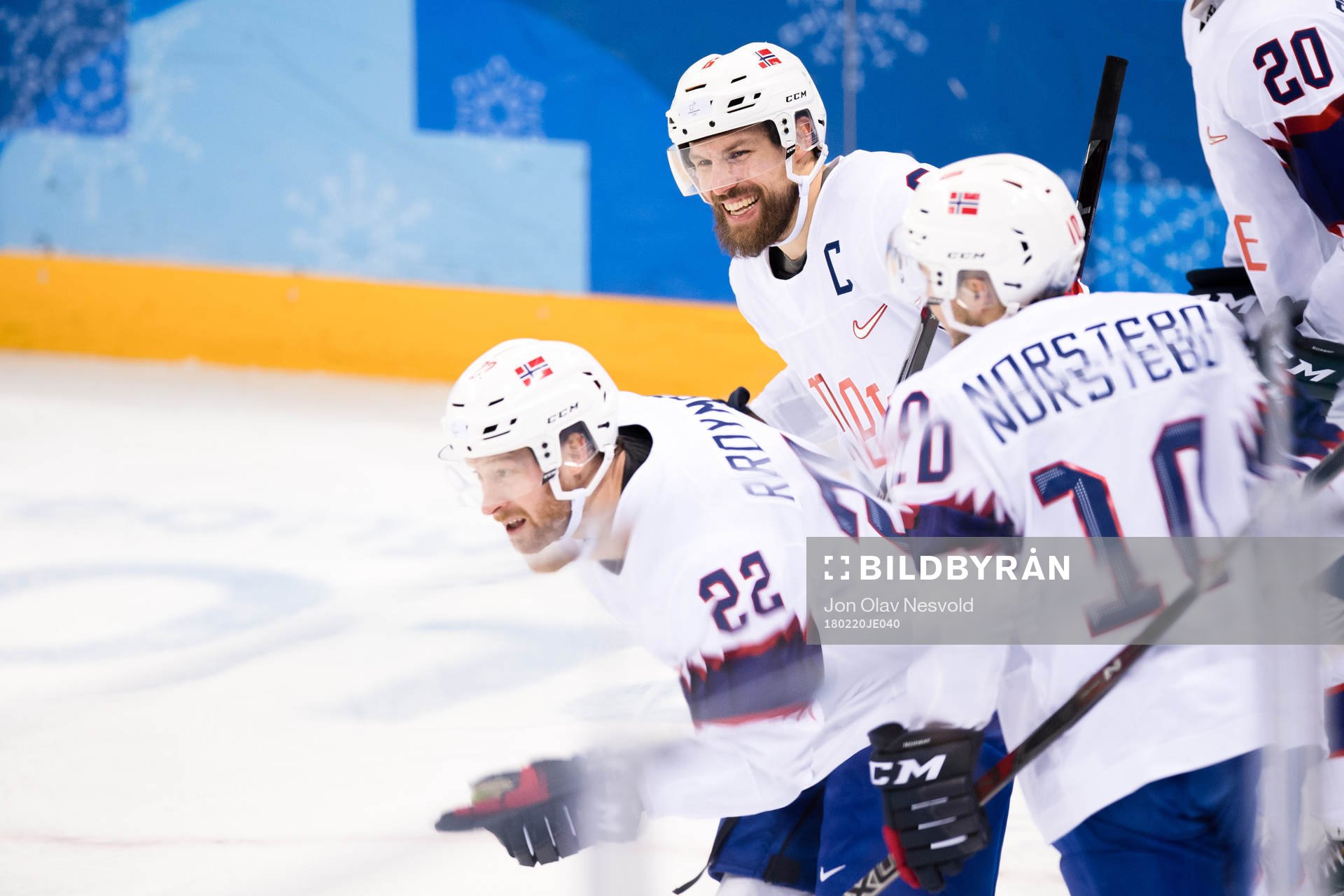 Martin Røymark and Jonas Holøs of Norway celebrates the