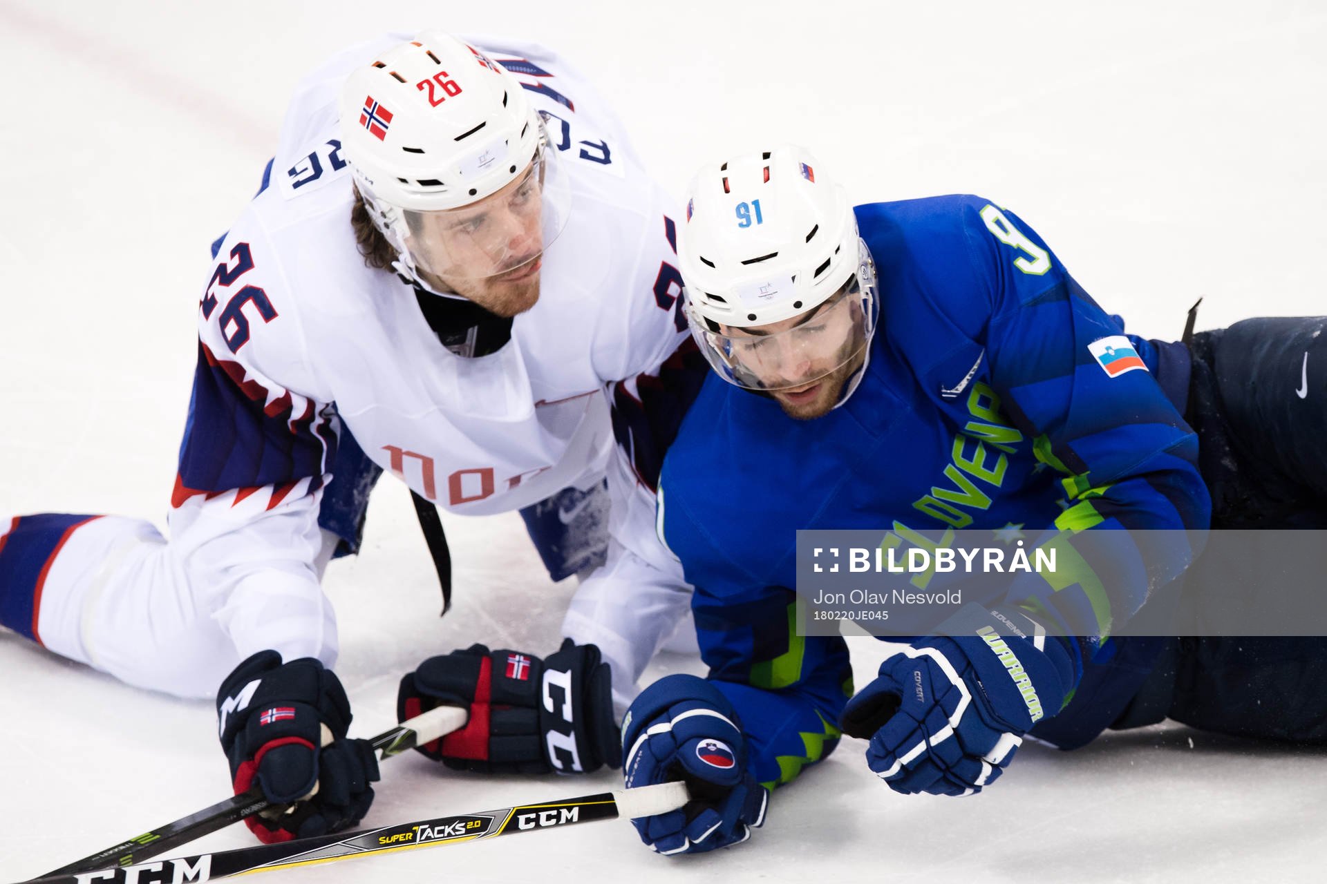 Kristian Forsberg of Norway and Miha Verlic of Slovenia  in