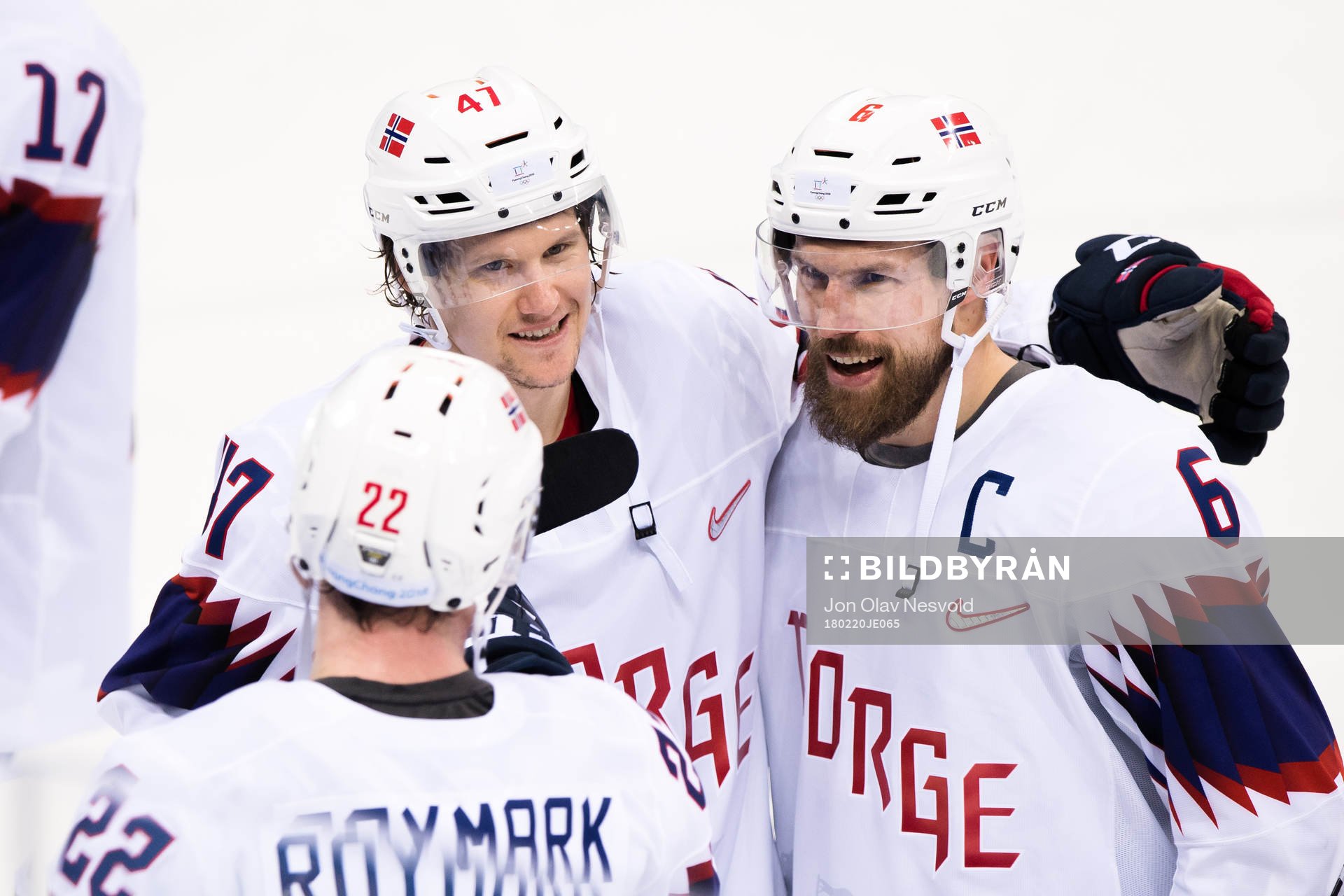Aleksander Bonsaksen and Jonas Holøs of Norway celebrates