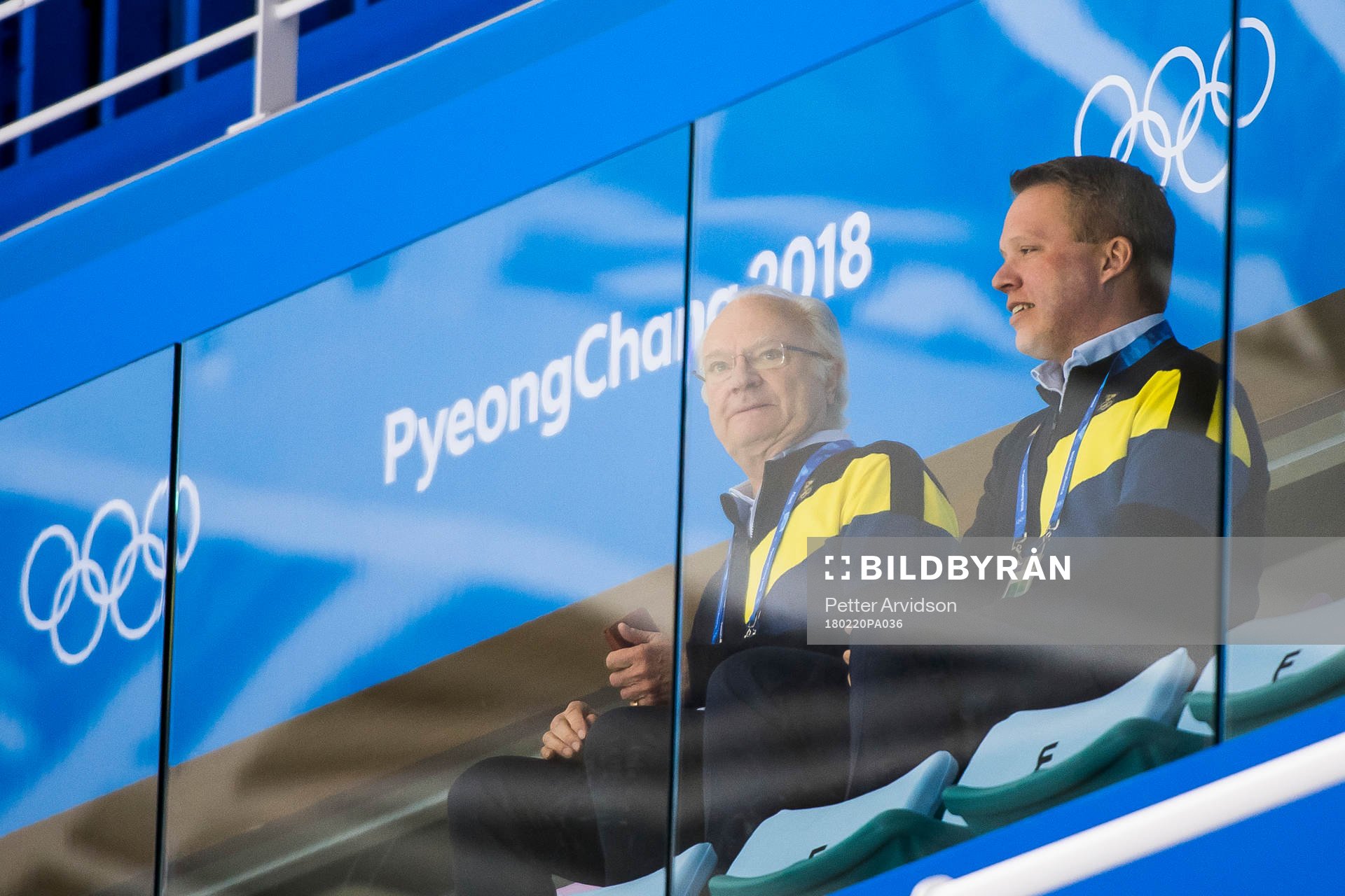 H.M Carl XVI Gustaf, King of Sweden, at the stands