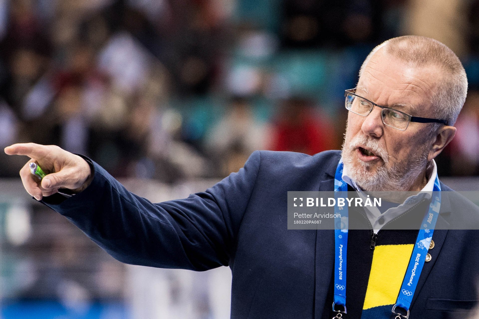 Leif Boork, head coach of Sweden in the Women's Ice Hockey