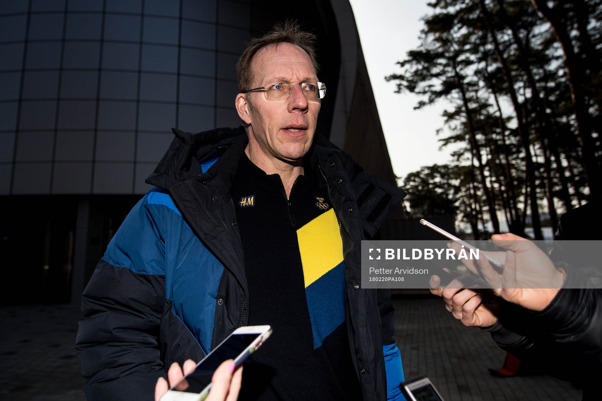 Björn Waldebäck doctor of Sweden is being interviewed by