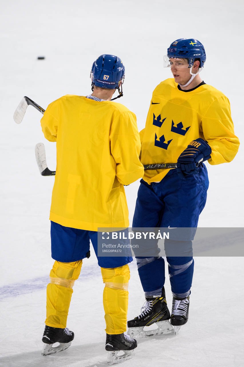 Patrik Zackrisson and Linus Omark of Sweden