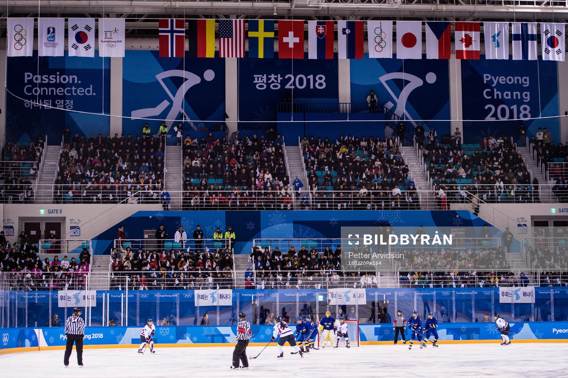 General view in the Women's Ice Hockey Classification match