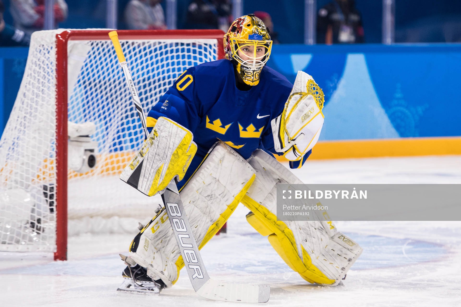 Goaltender Minatsu Murase of Sweden in the Women's Ice