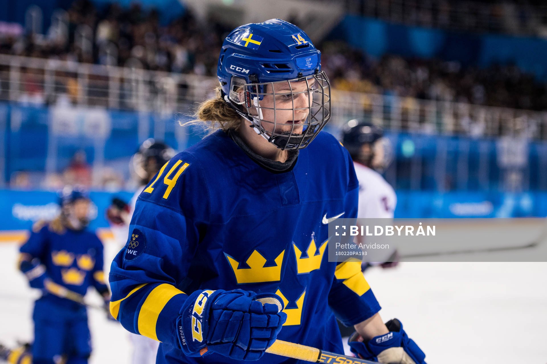 Sabina Küller of Sweden in the Women's Ice Hockey