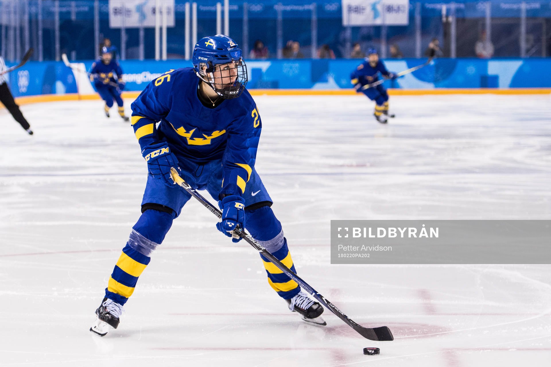 Hanna Olsson of Sweden in the Women's Ice Hockey