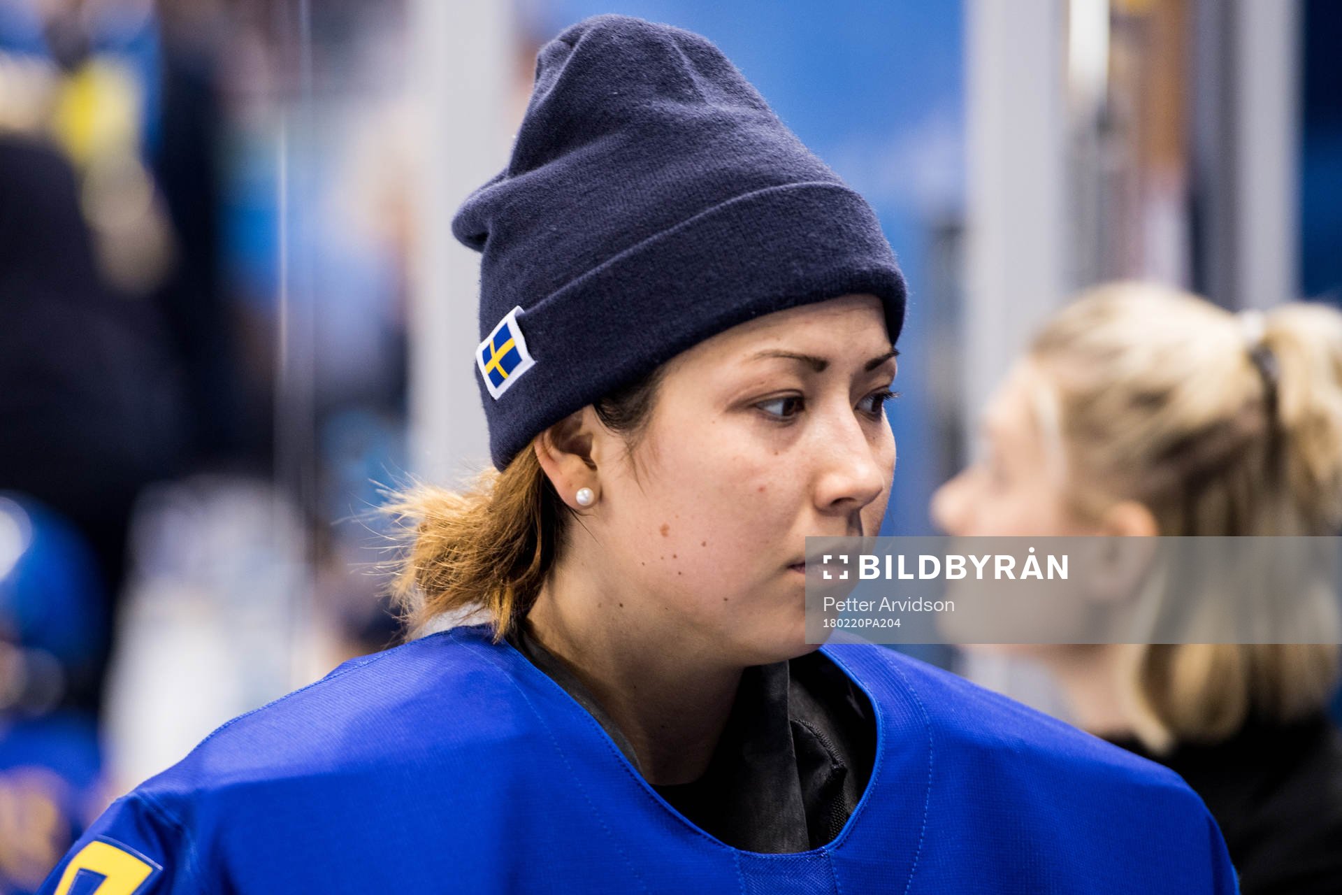 Goaltender Minatsu Murase of Sweden in the Women's Ice