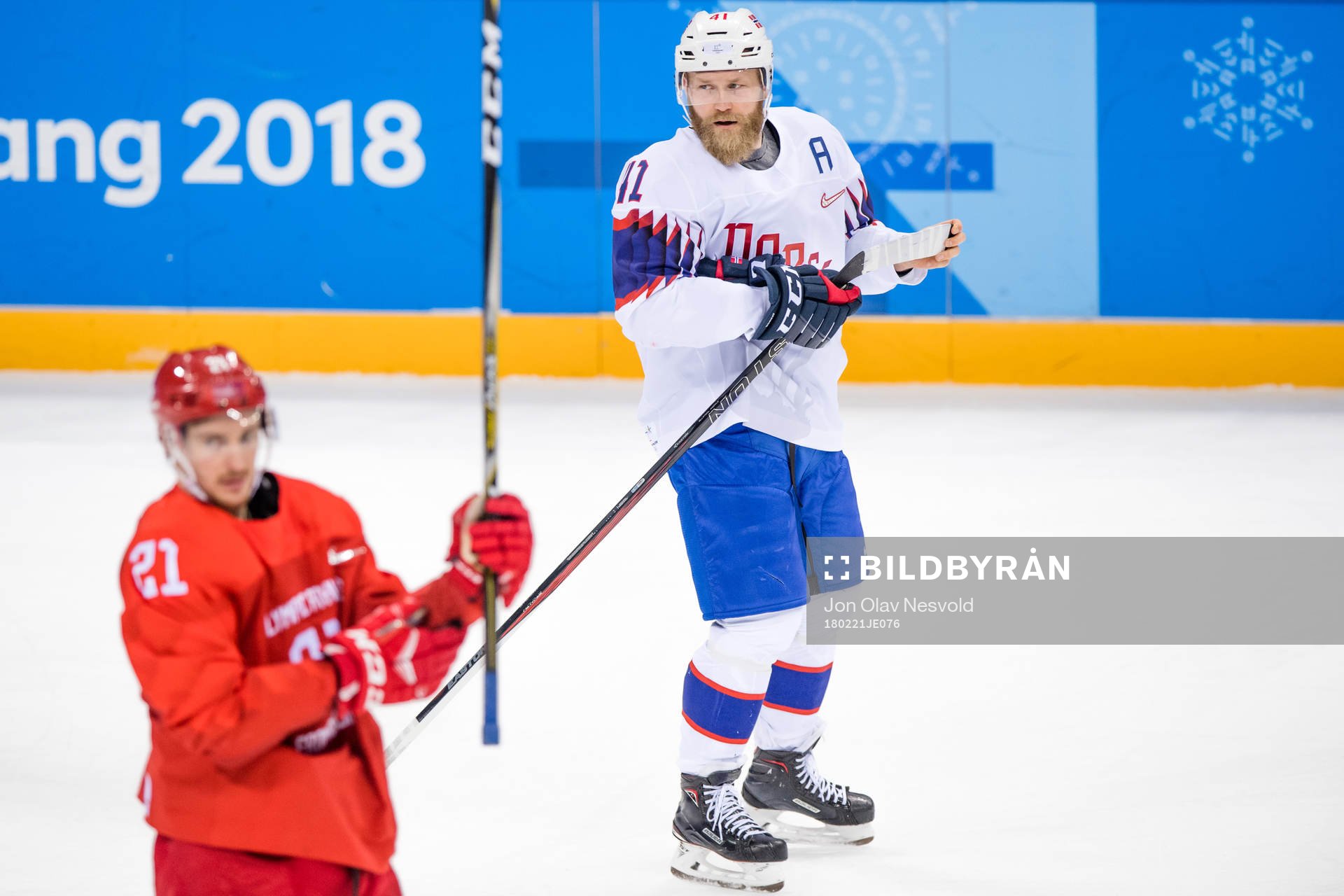 Sergei Kalinin Of Russia (OAR) and Patrick Thoresen of