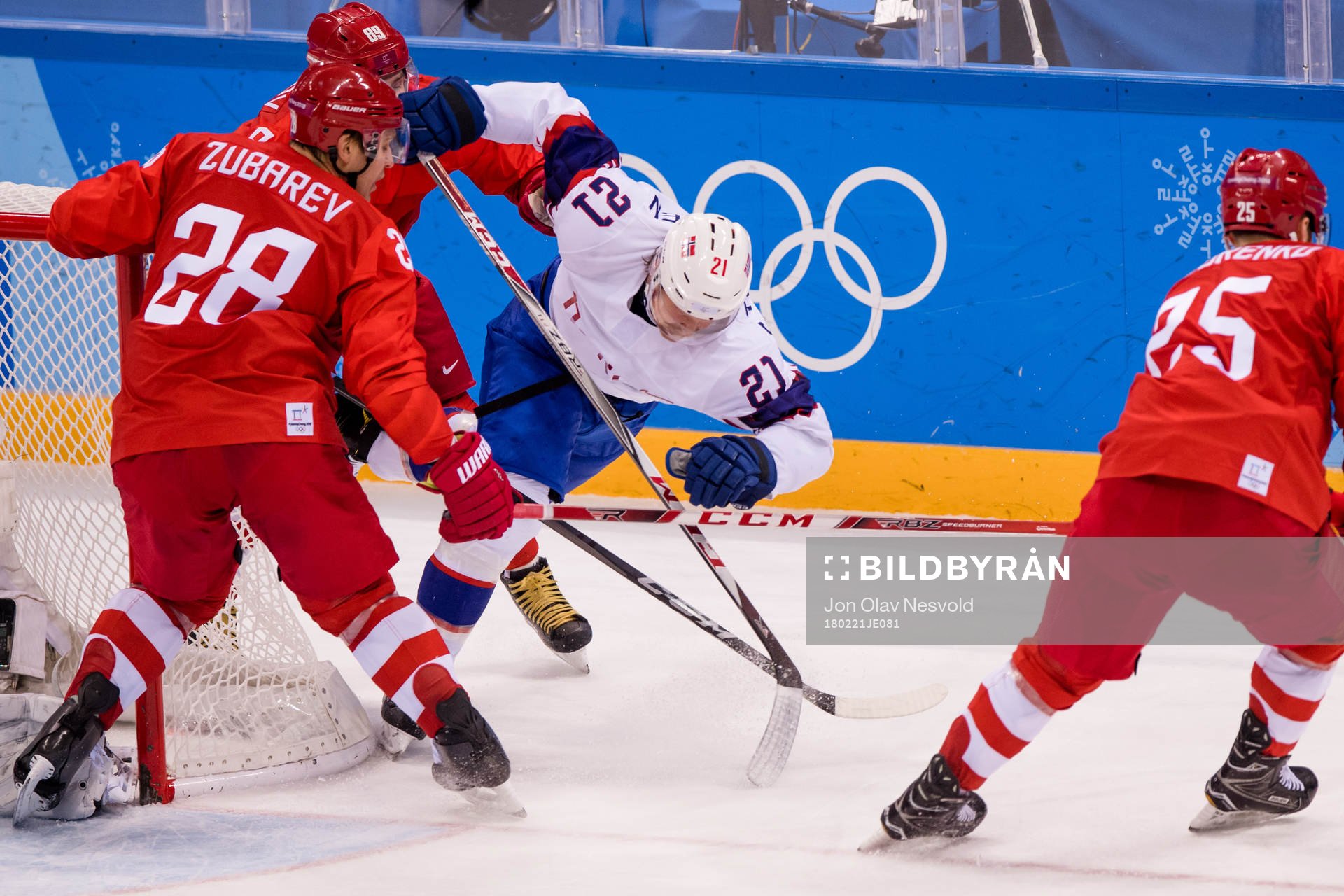 Steffen Thoresen of Norway in the Men's Ice Hockey