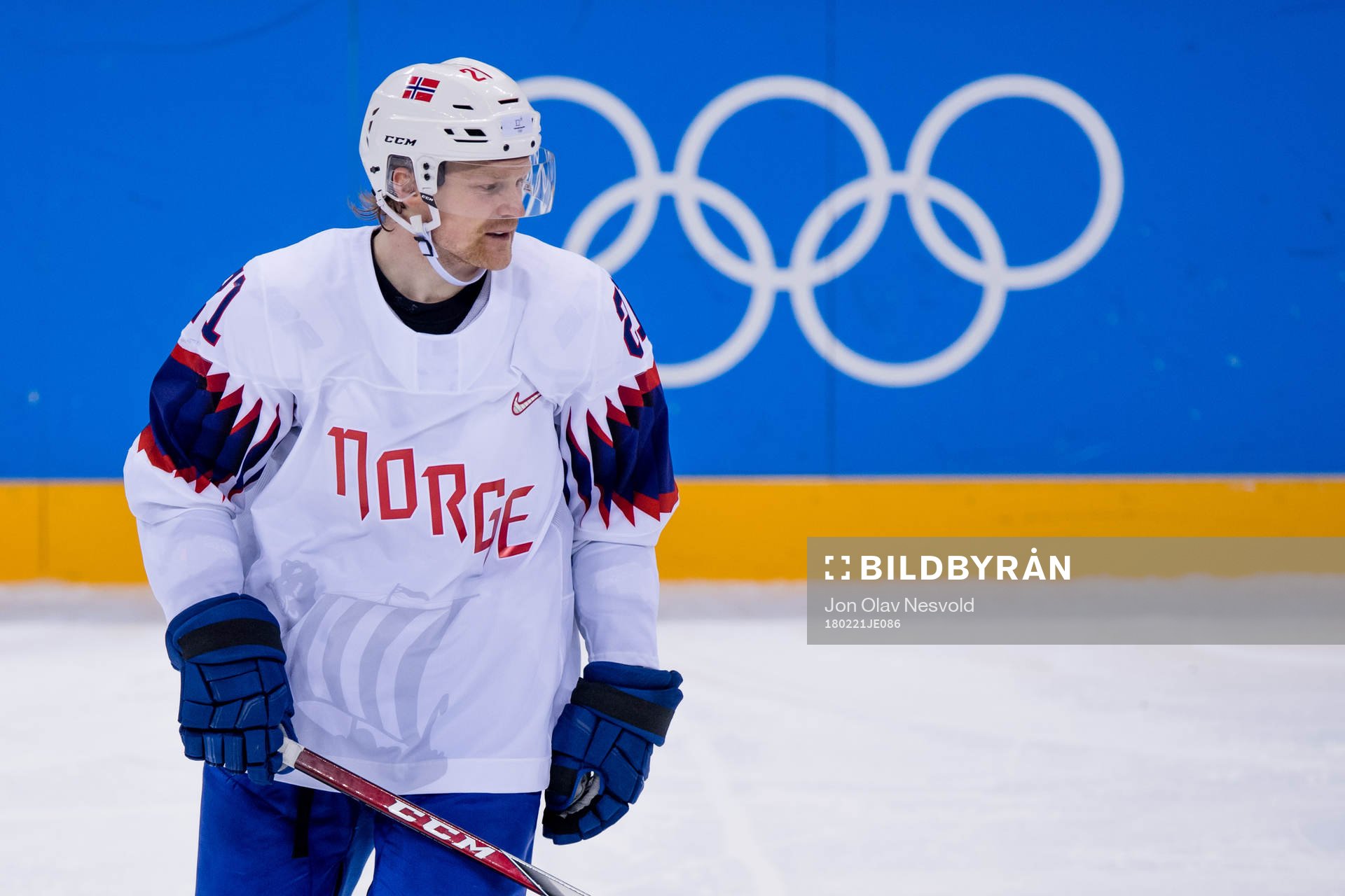 Steffen Thoresen of Norway in the Men's Ice Hockey