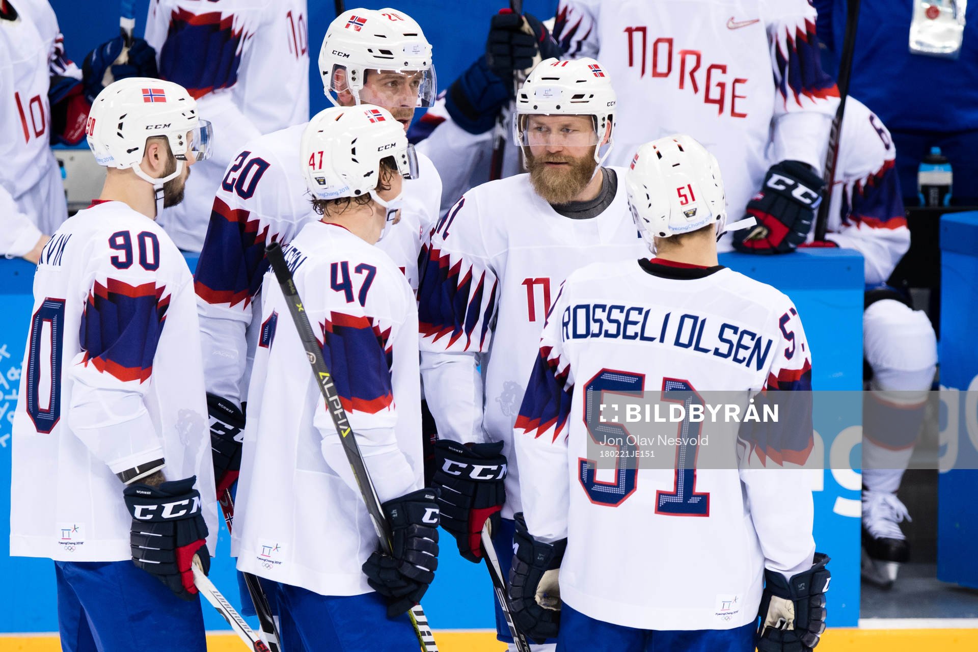 Patrick Thoresen of Norway in the Men's Ice Hockey