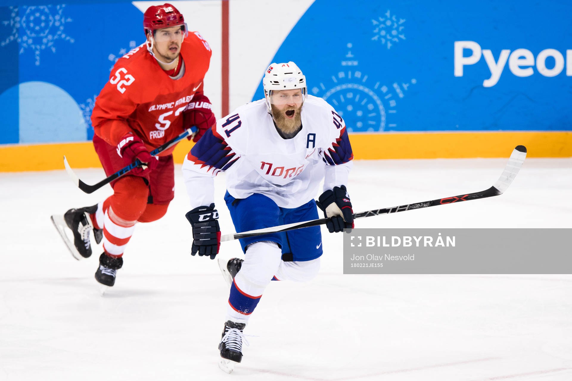 Sergei Shirokov Of Russia (OAR) and Patrick Thoresen of