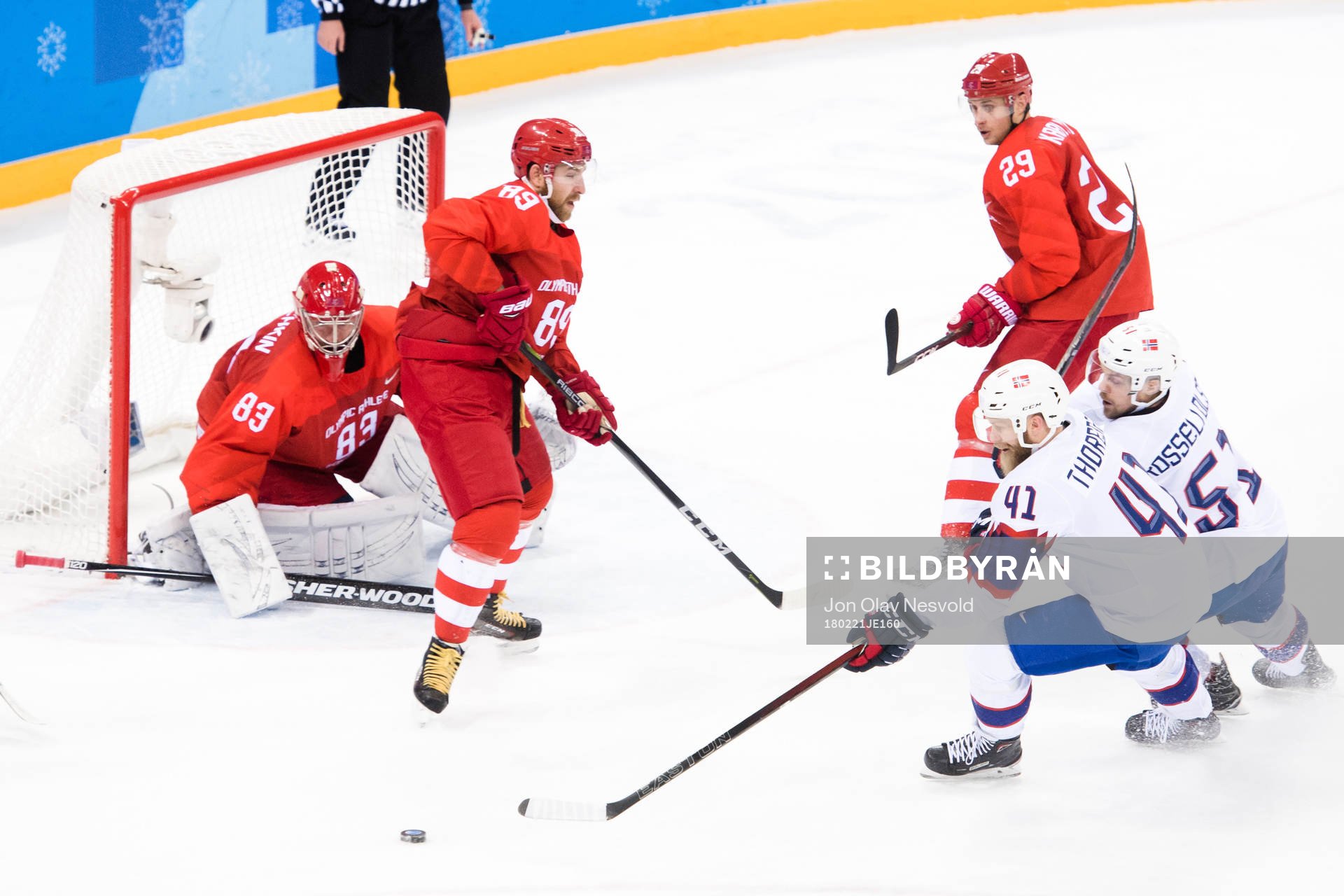 Patrick Thoresen and Henrik Ødegaard of Norway against