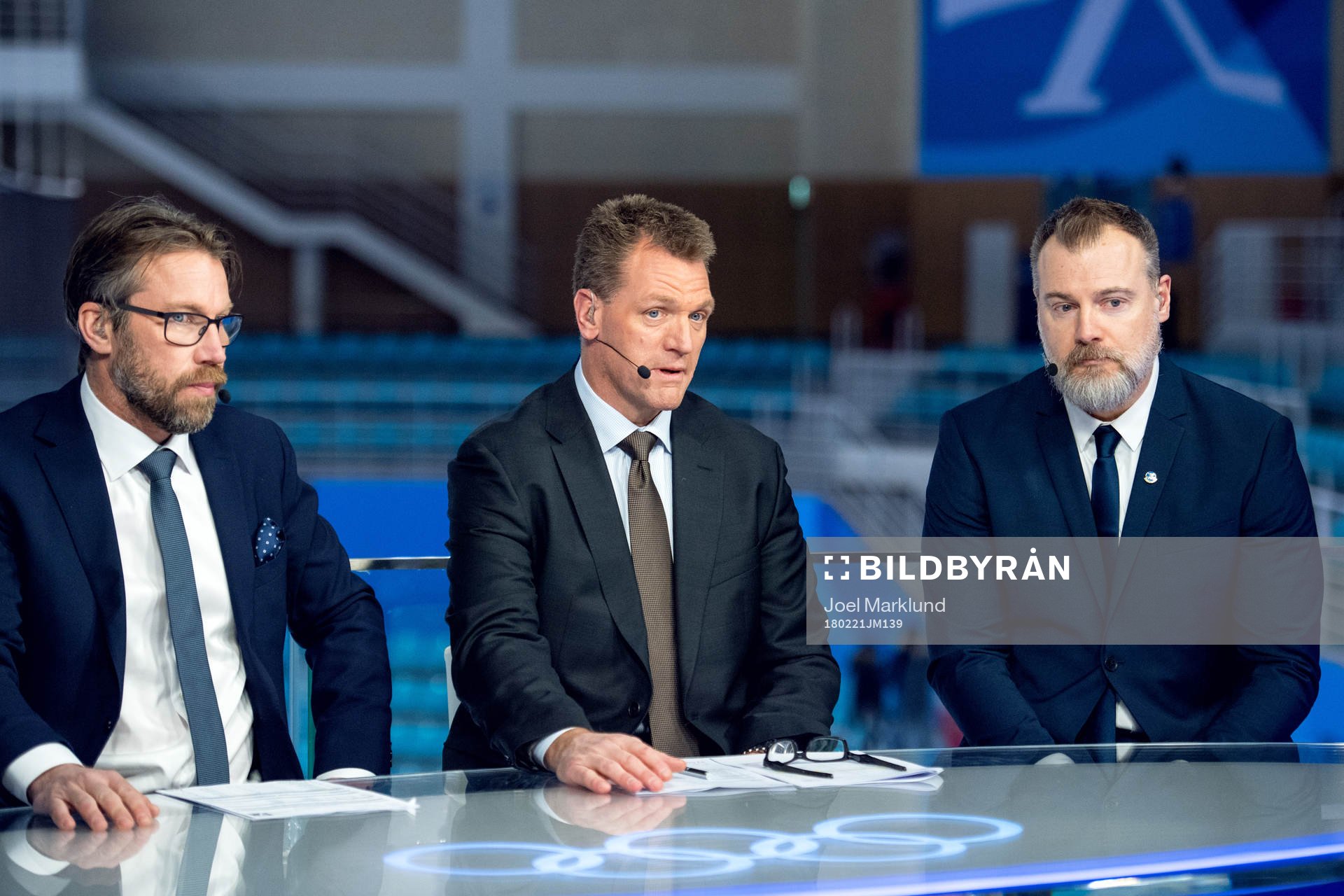 Peter Forsberg, Calle Johansson and Rikard Grönborg, Head