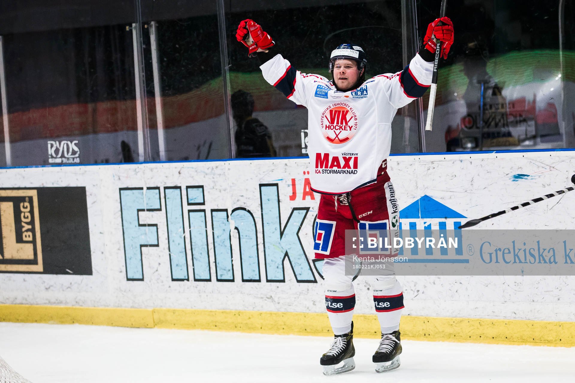 Västerviks Victor Öhman jublar