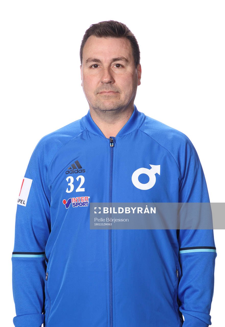 Degerfors tränare Stefan Jacobsson poserar för ett porträtt den 21 februari 2018 i Degerfors.