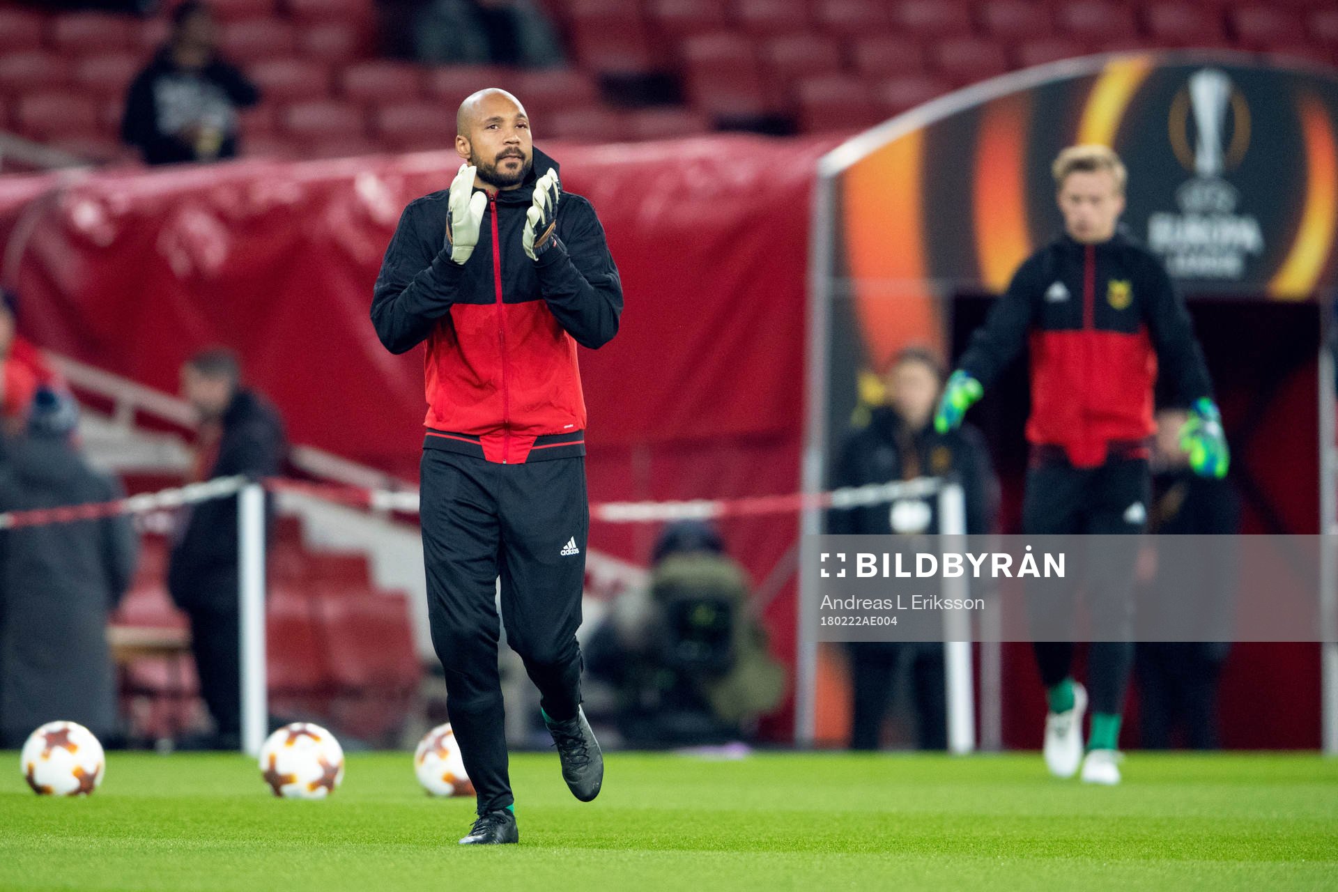 Östersunds målvakt Aly Keita och målvakt Andreas