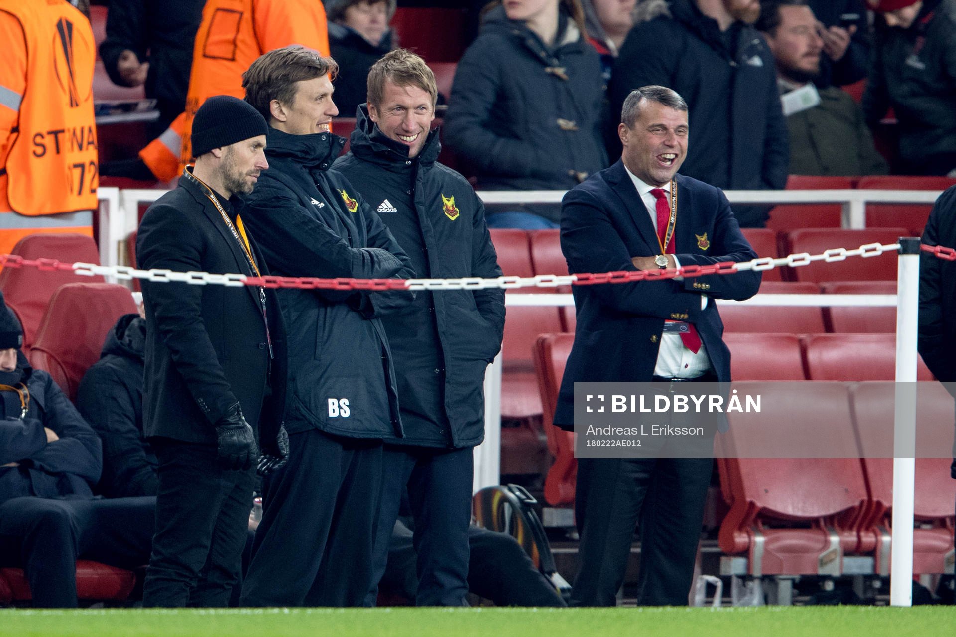 Östersunds tränare Graham Potter och ordförande Daniel