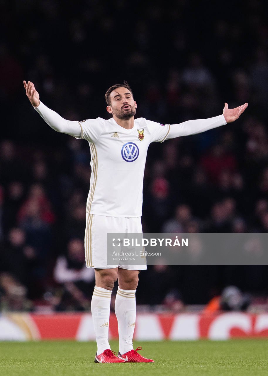 Östersunds Sotirios Papagiannopoulos reagerar