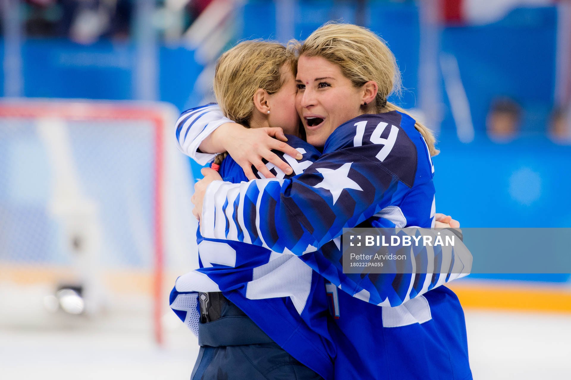 Brianna Decker of USA  celebrates