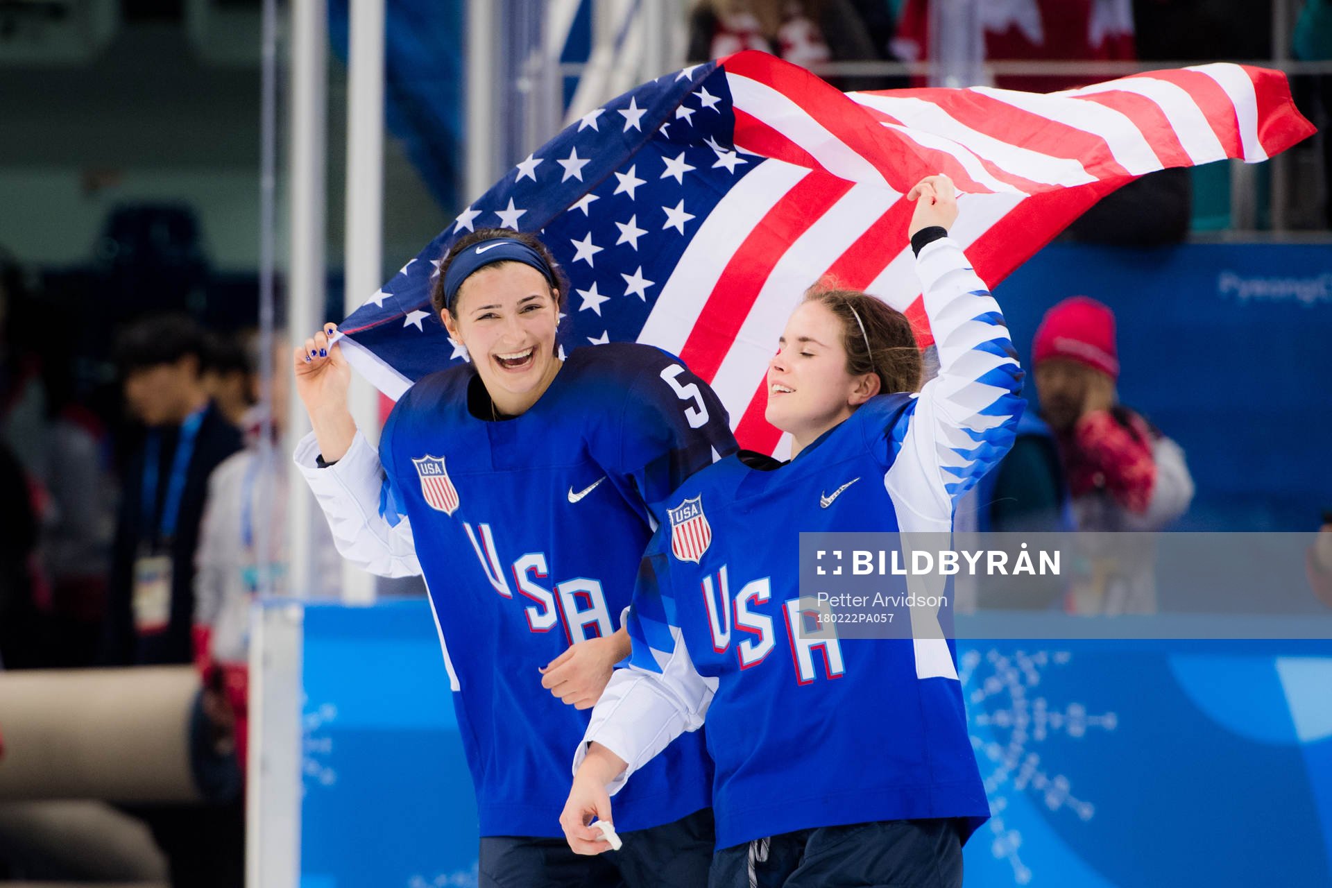 Megan Keller and Kelly Pannek of USA celebrating