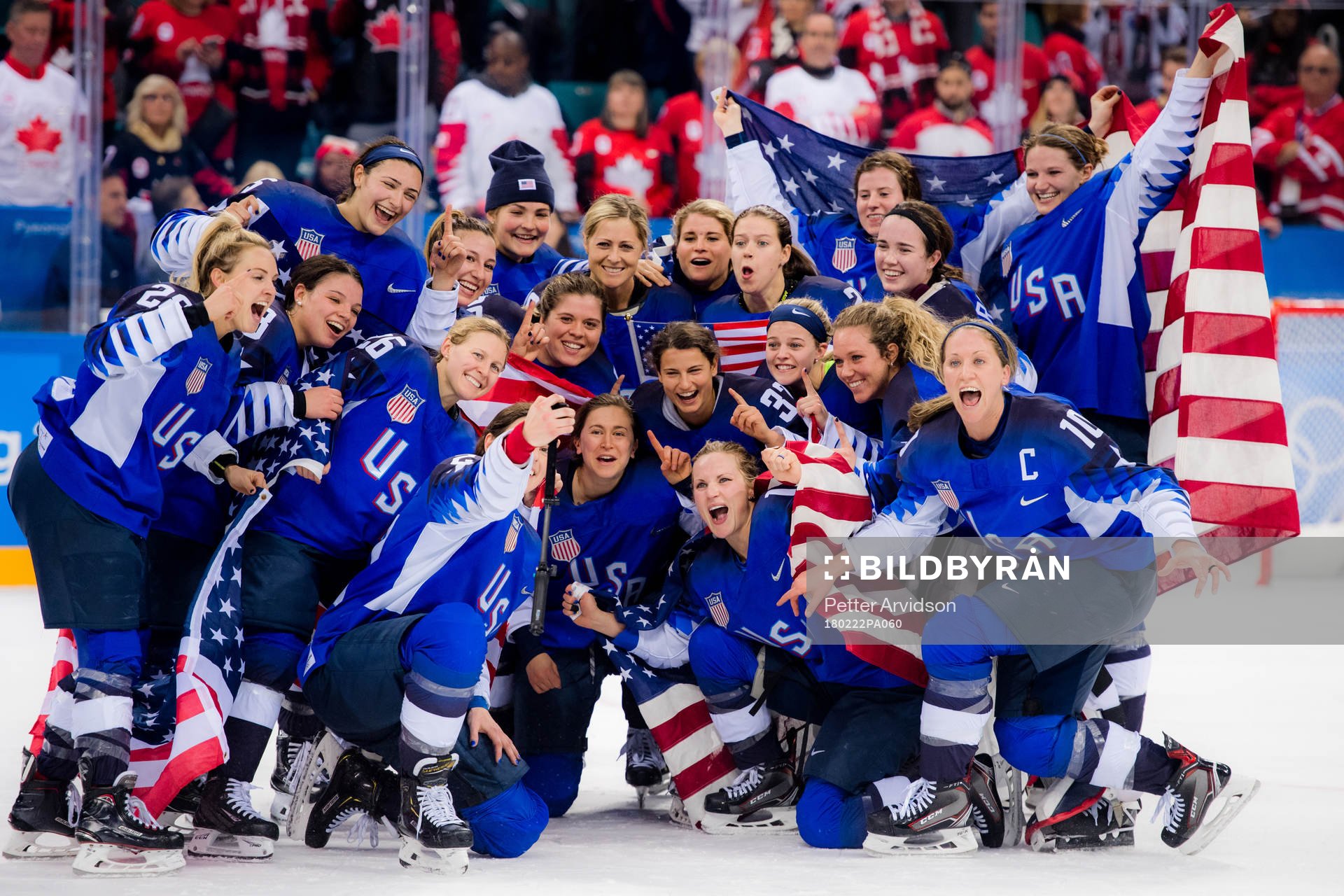 Team USA celebrating