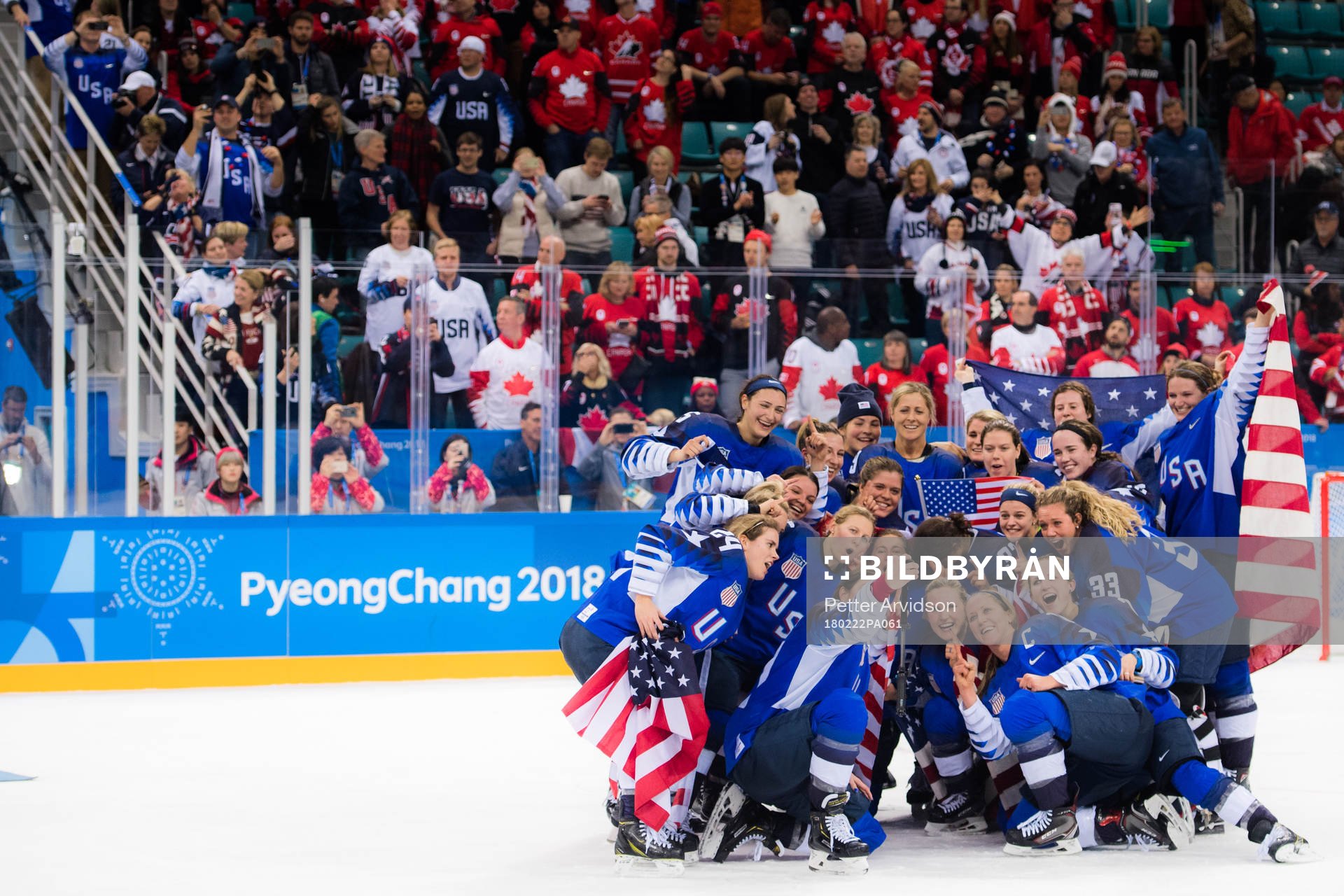 Team USA celebrating