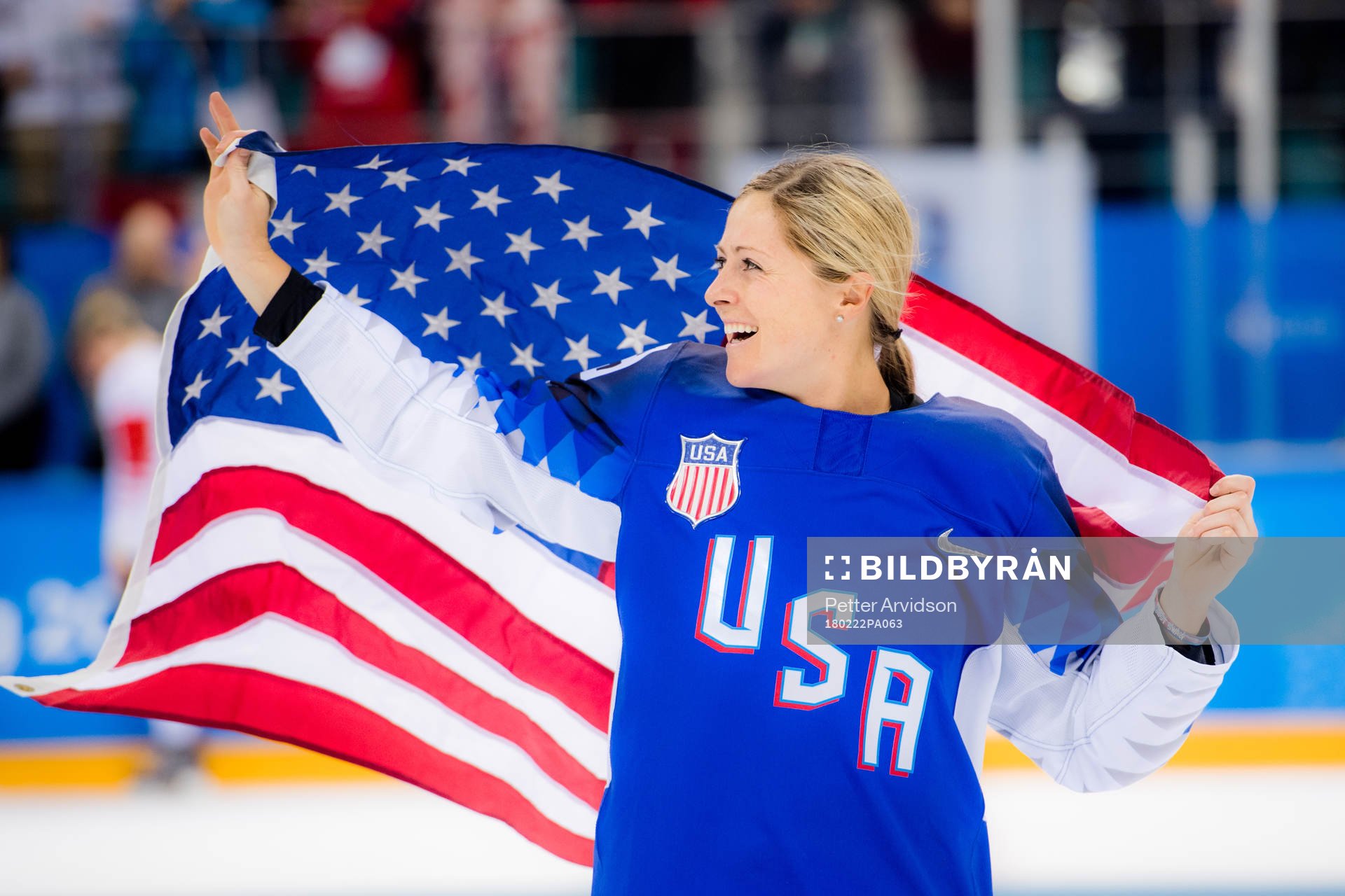 Gigi Marvin of USA celebrating