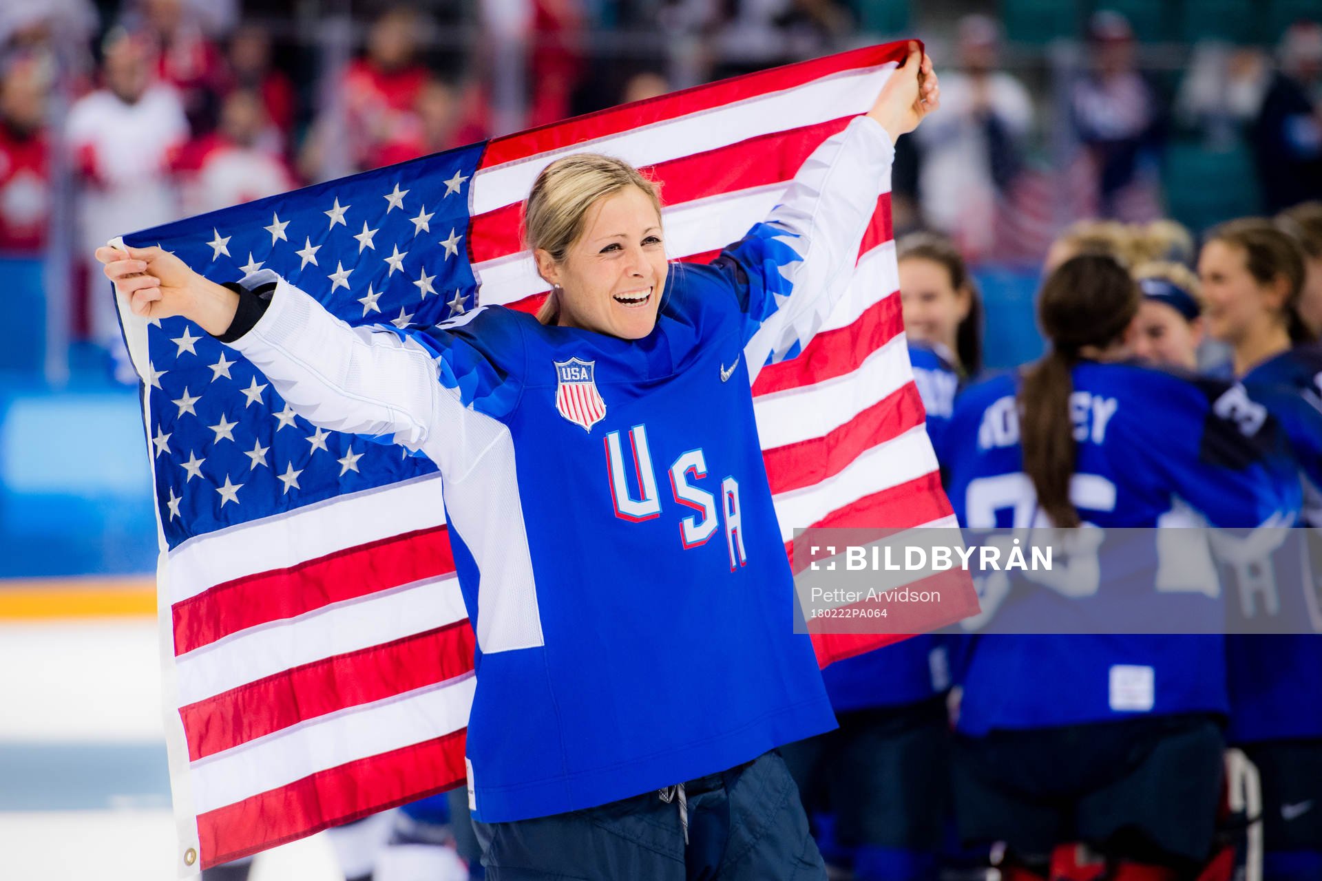 Gigi Marvin of USA celebrating
