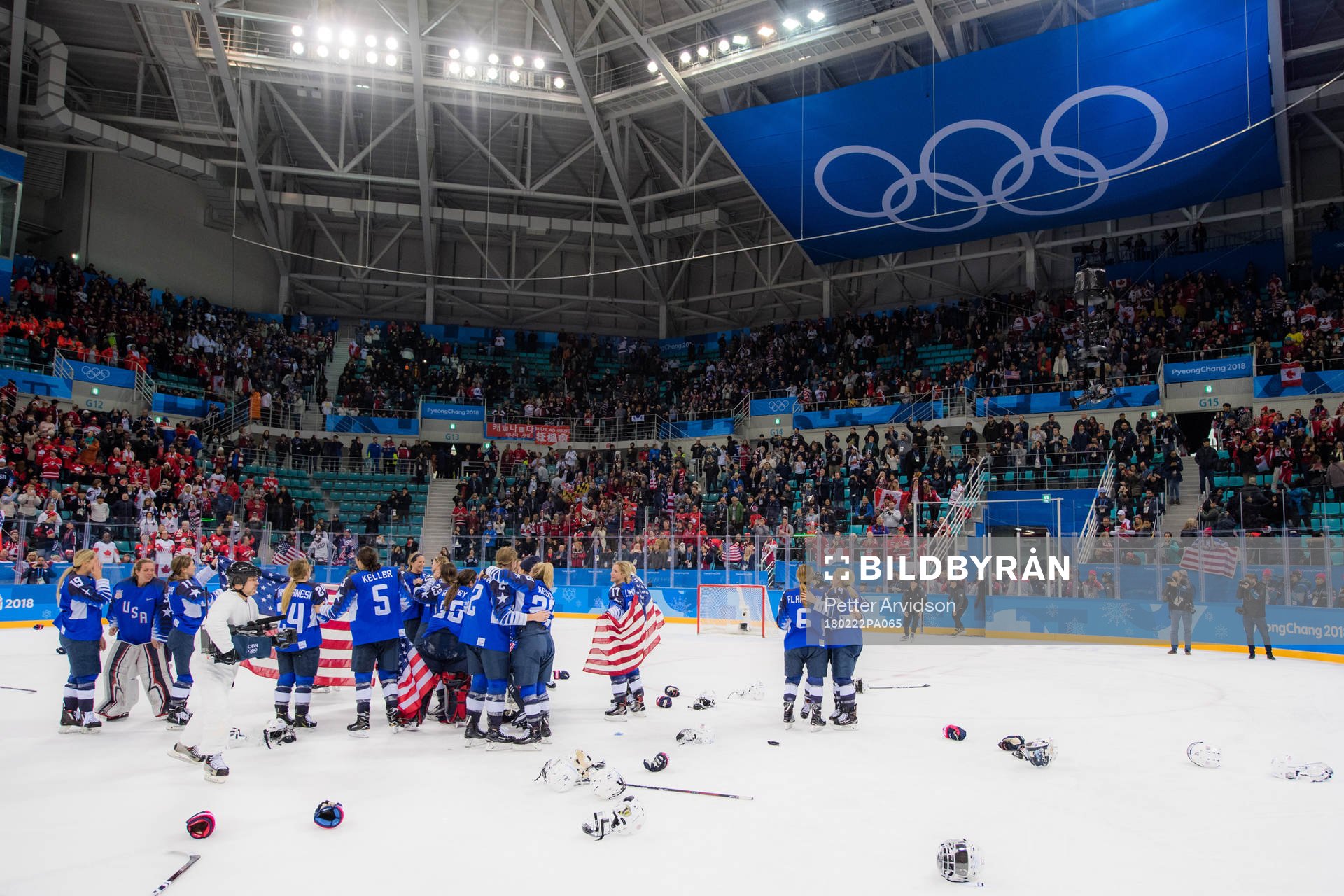 Team USA celebrating