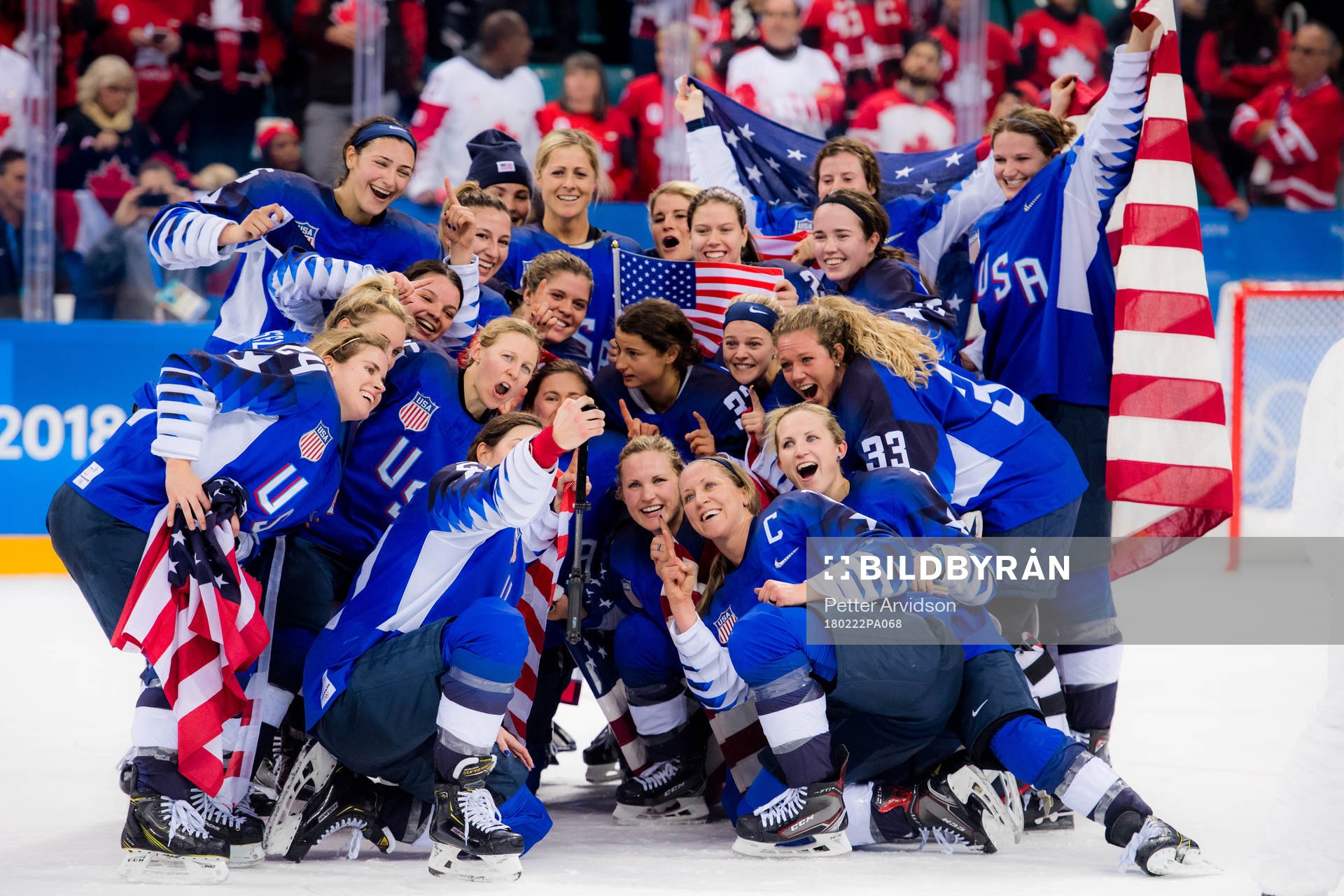 Team USA celebrating