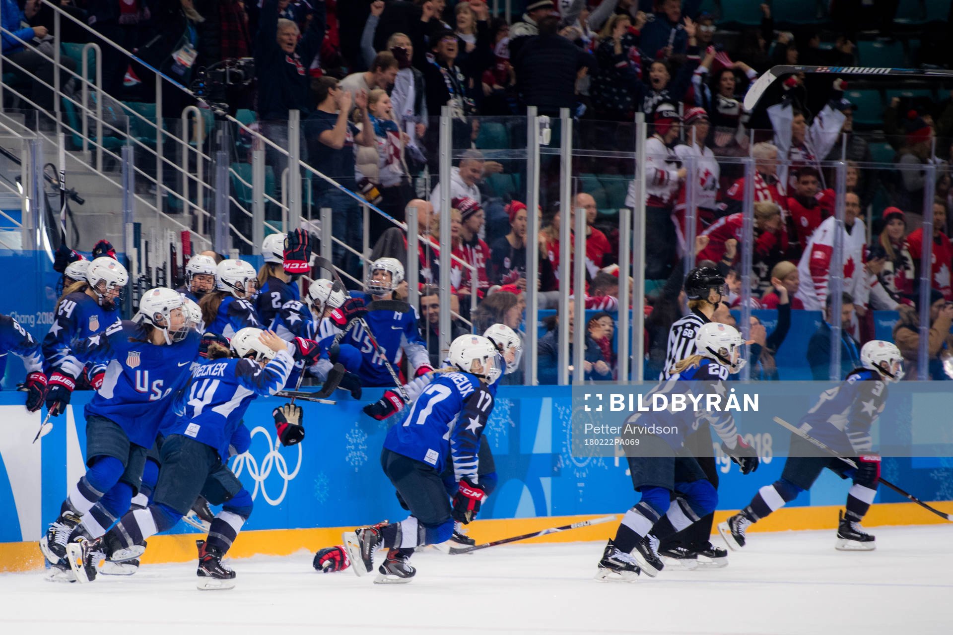 Team USA celebrating