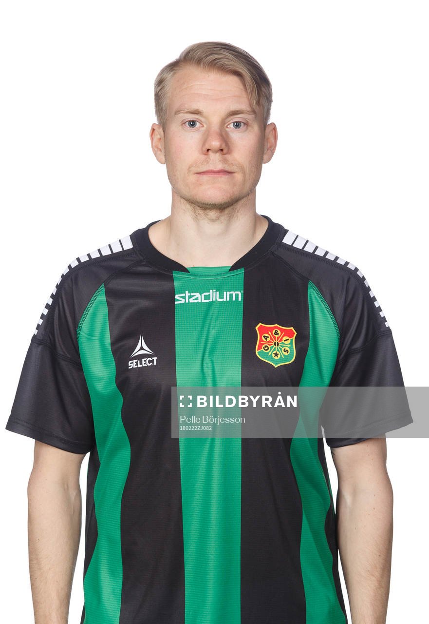 GAIS Johan Svahn poserar för ett porträtt den 22 februari 2018 i Göteborg.