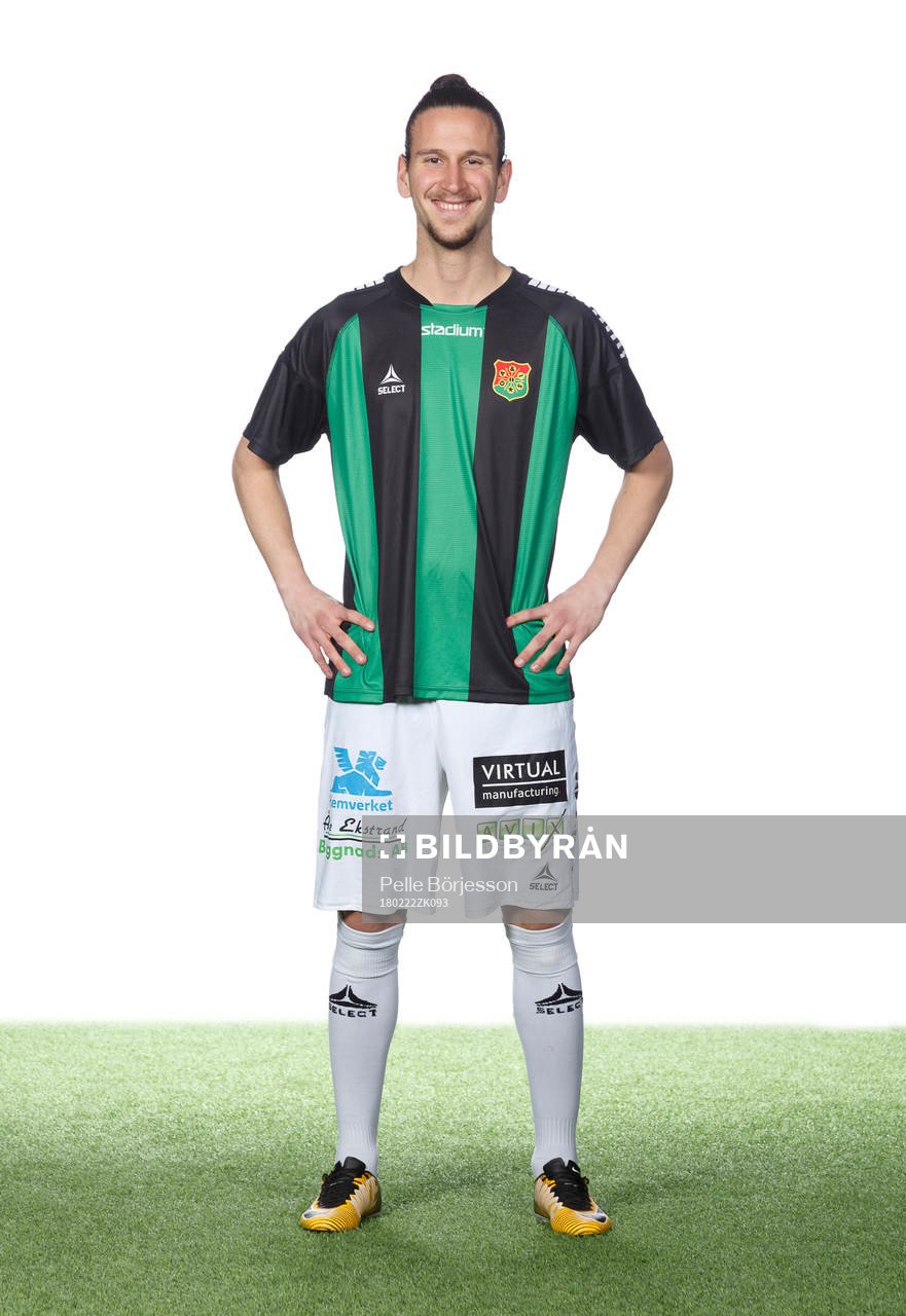 GAIS Edin Hamidovic poserar för ett porträtt den 22 februari 2018 i Göteborg.