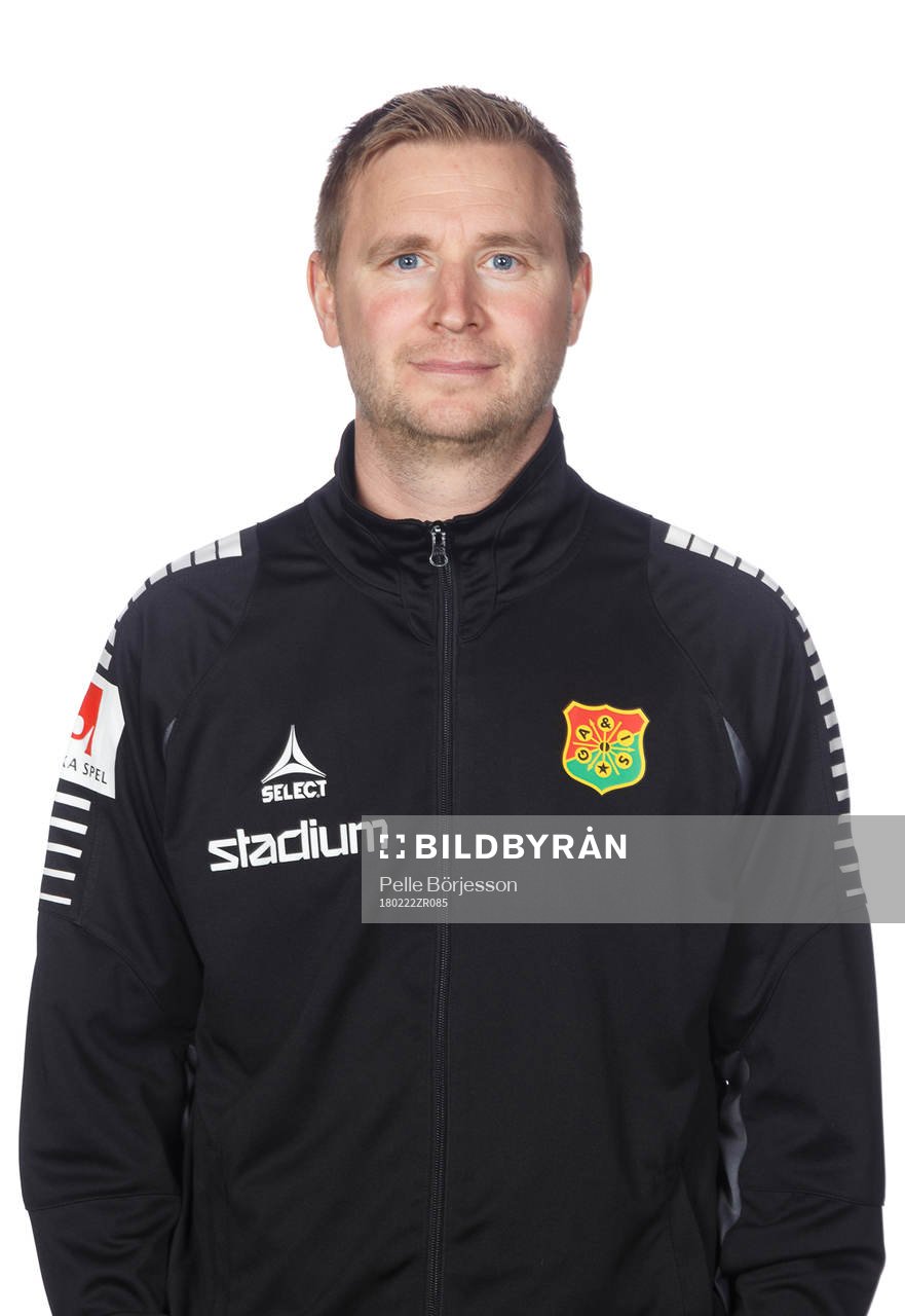 GAIS målvaktstränare Tomas Vainio poserar för ett porträtt den 22 februari 2018 i Göteborg.