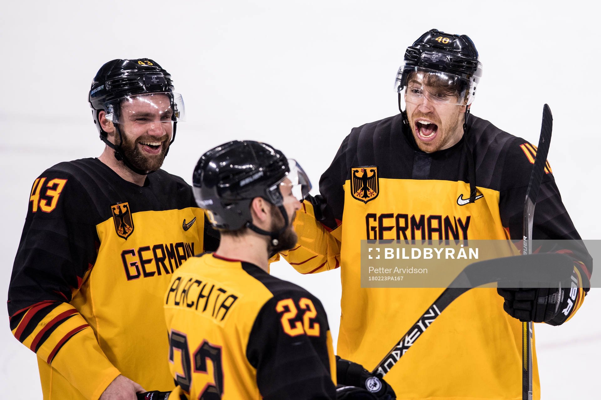 Björn Krupp, Gerrit Fauser and Matthias Plachta of Germany
