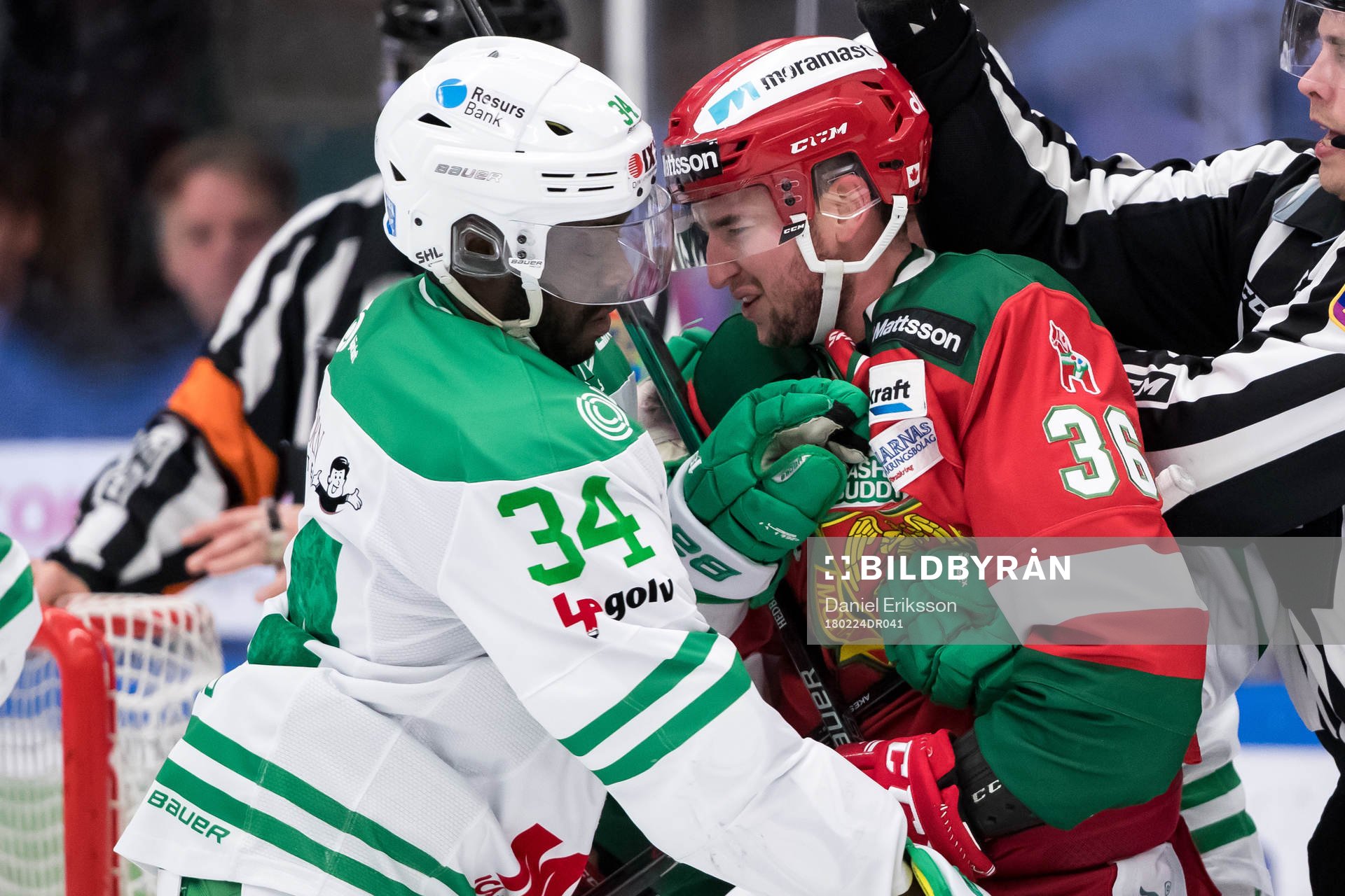 Rögles Edwin Hedberg och Moras Jason Akeson   i