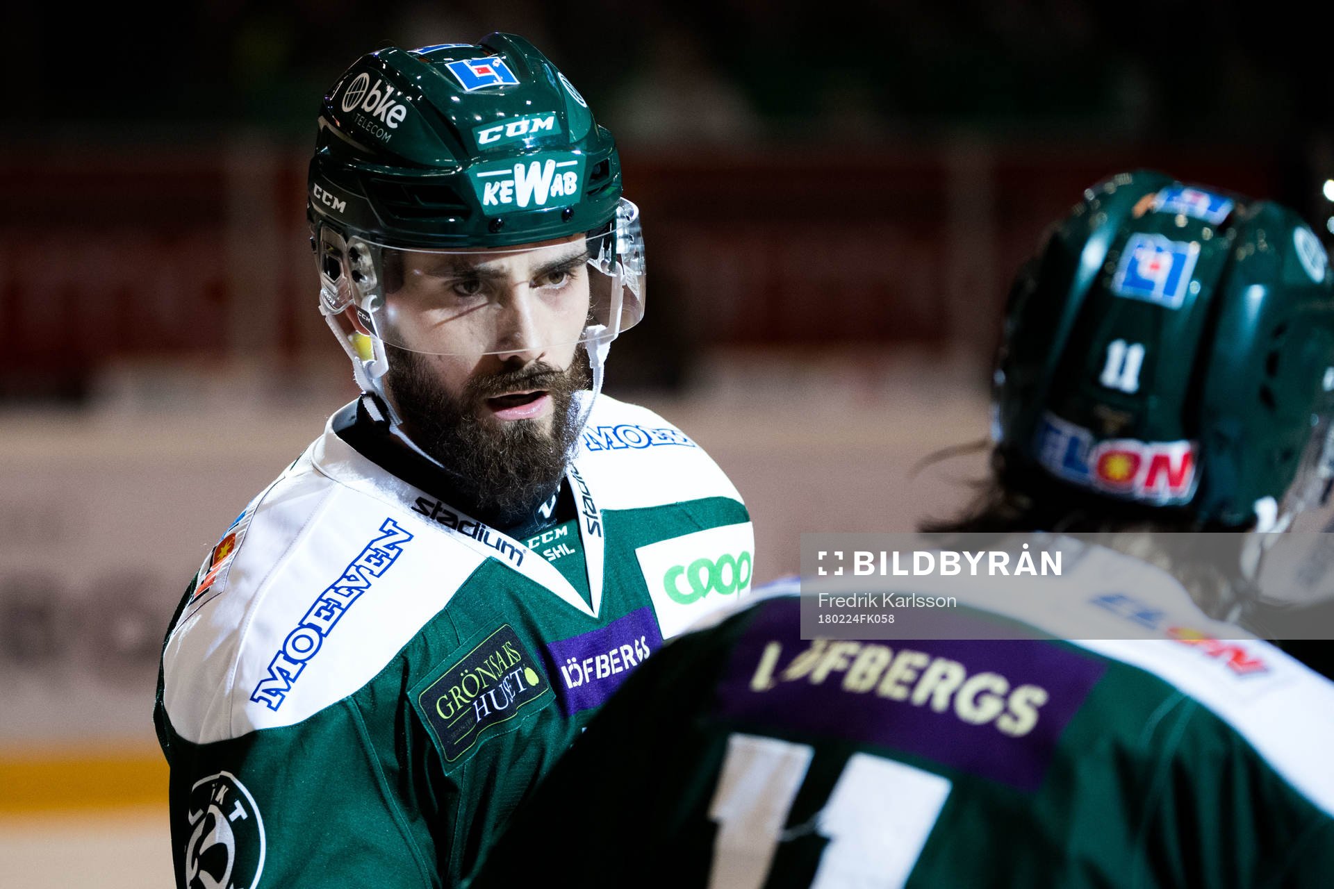 Färjestads Morgan Ellis jublar