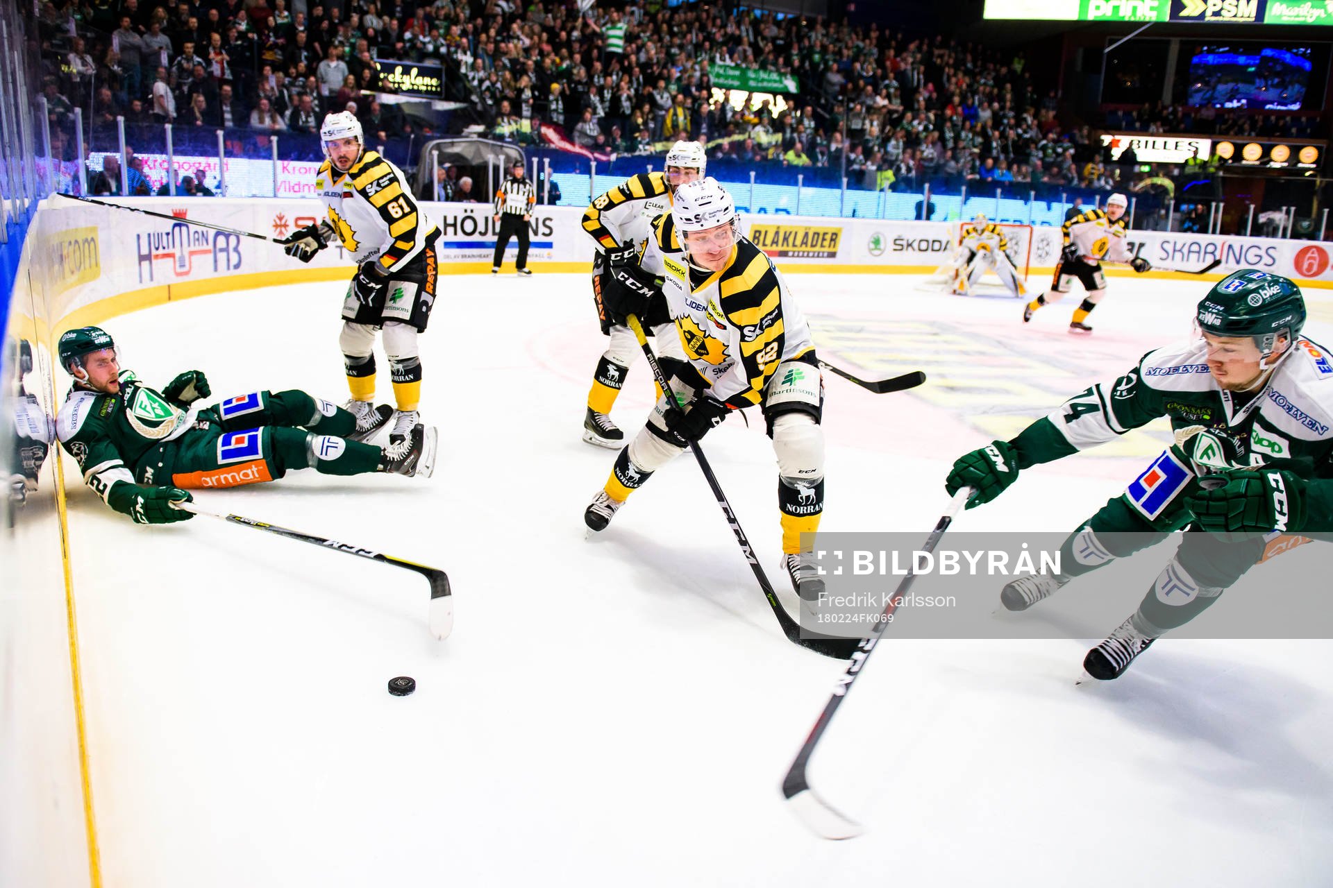 Färjestads Per Åslund, Skellefteås Fredrik Lindgren  och