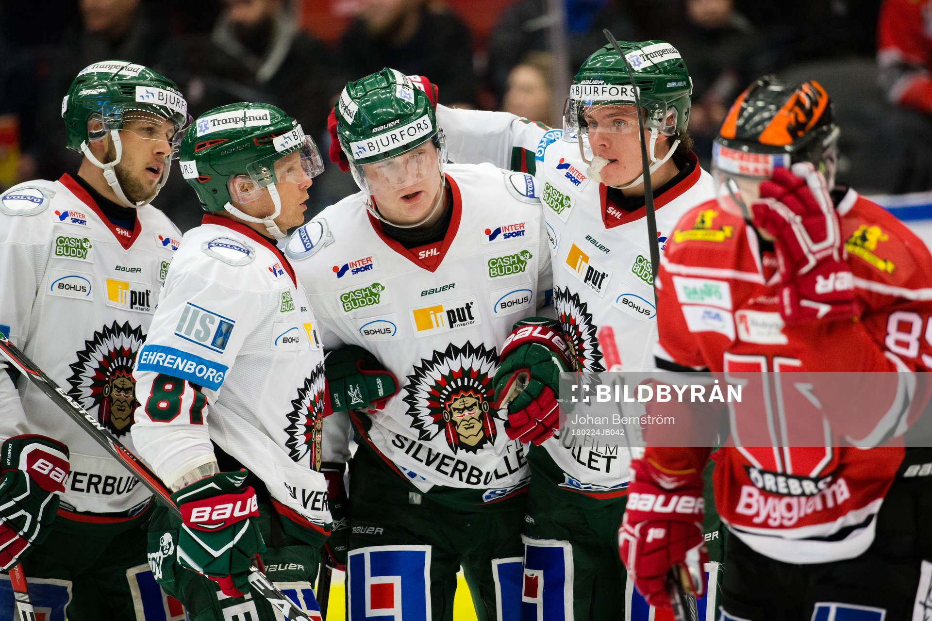 Frölundas Christoffer Ehn och Carl Grundström jublar