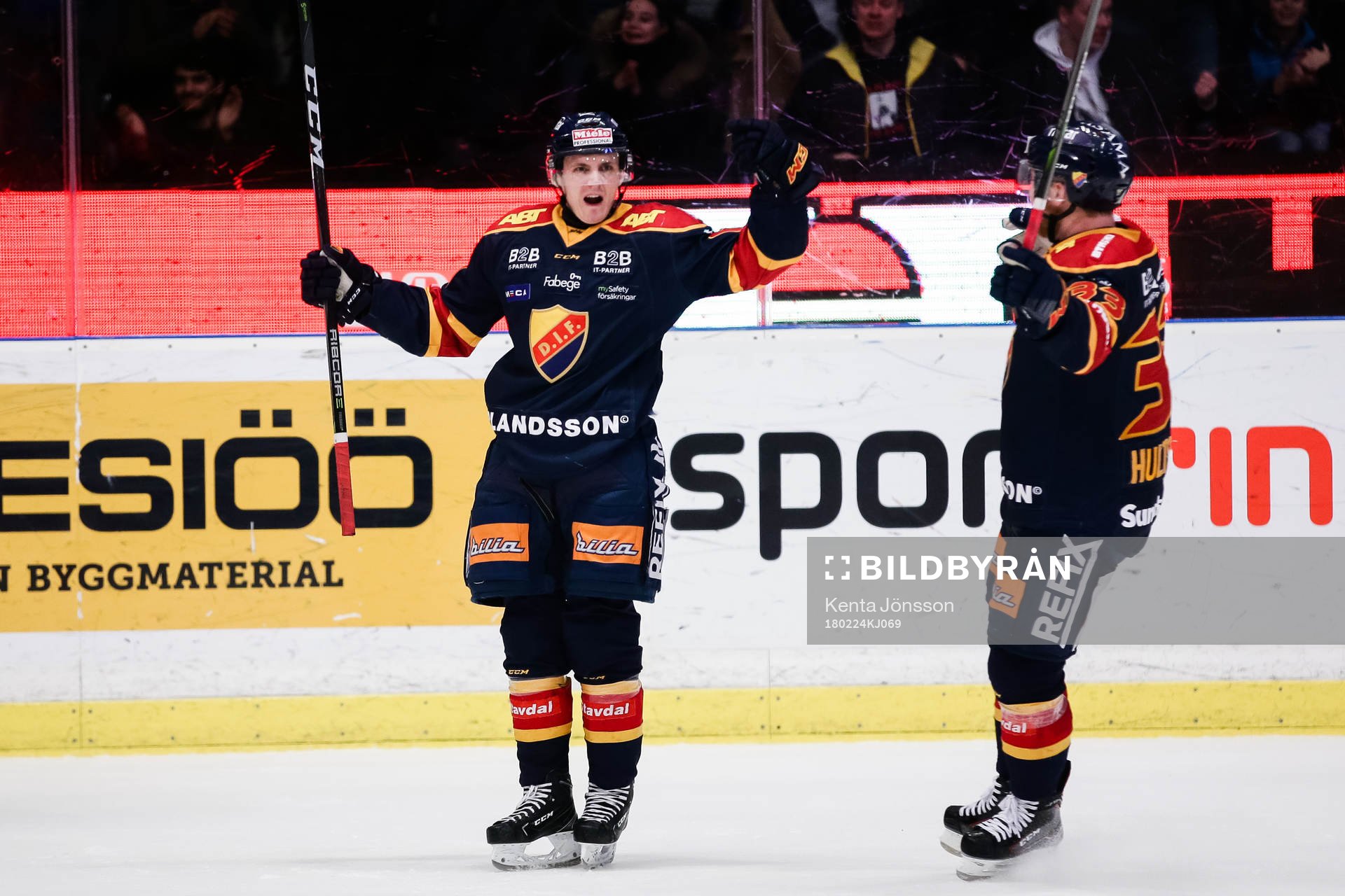 Djurgårdens Markus Ljungh jublar
