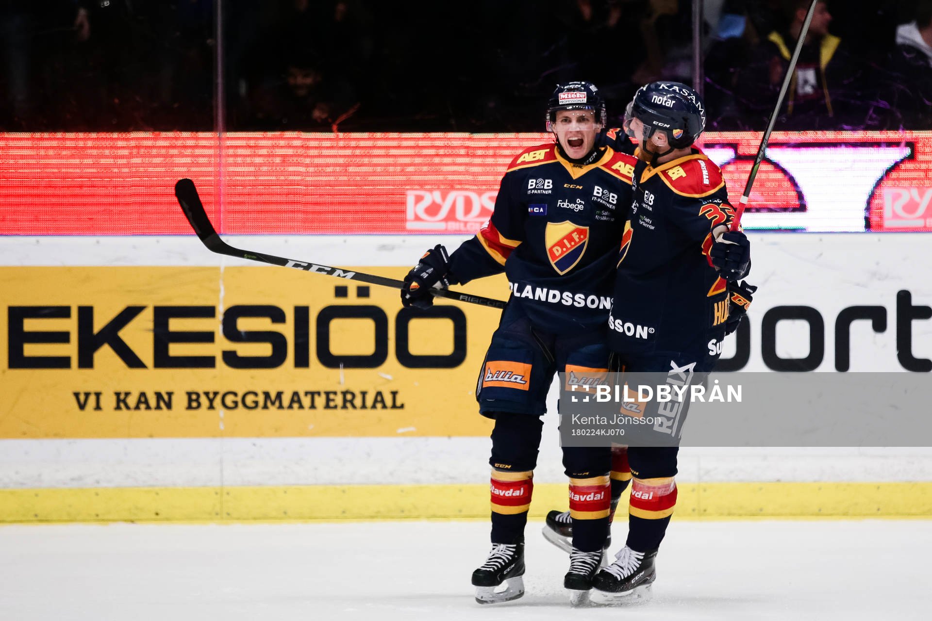 Djurgårdens Markus Ljungh jublar