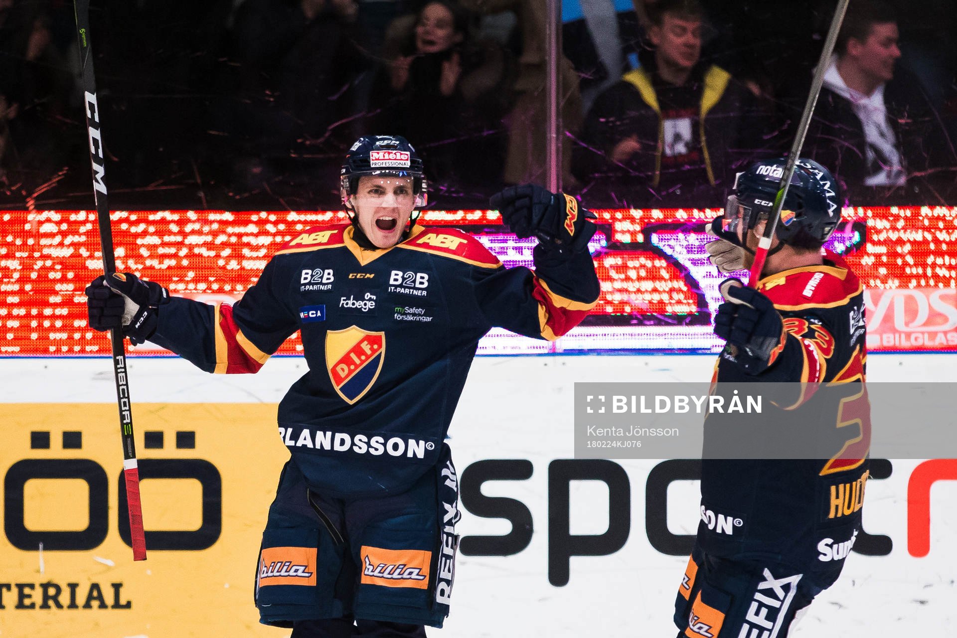 Djurgårdens Markus Ljungh jublar