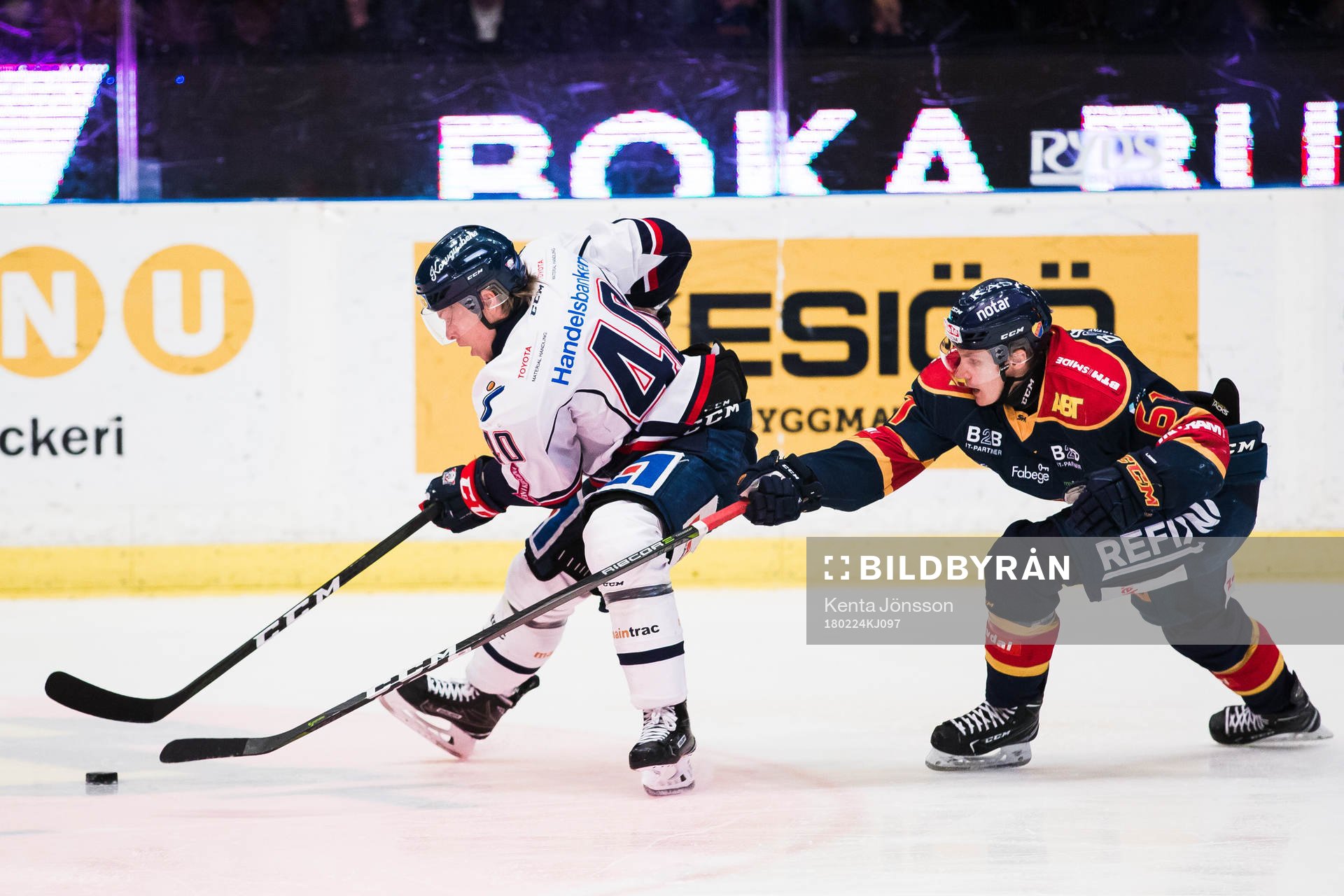 Linköpings Ken André Olimb och Djurgårdens Markus Ljungh